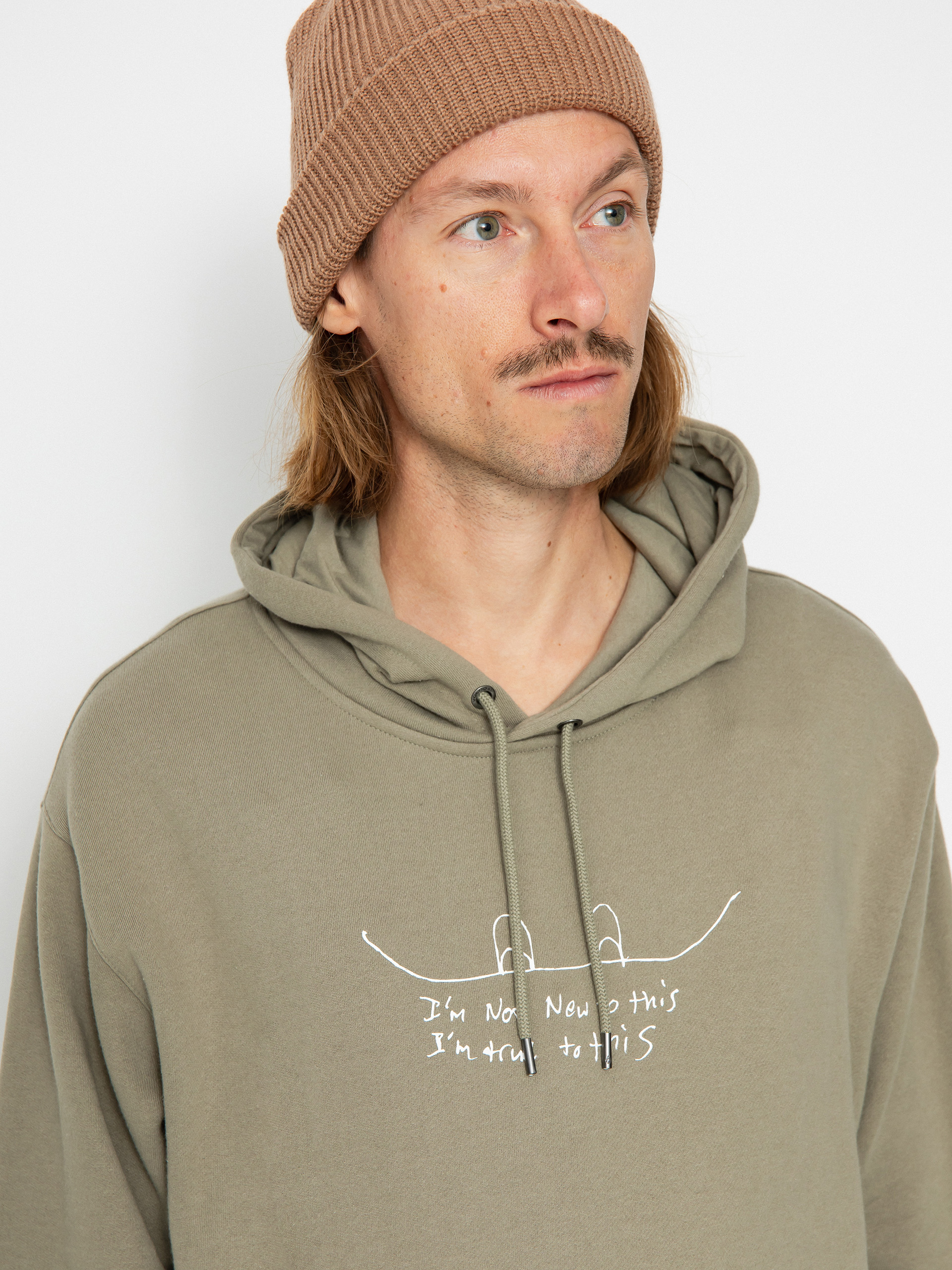 Mens Volcom D.I. HD Active sweatshirt (light military)