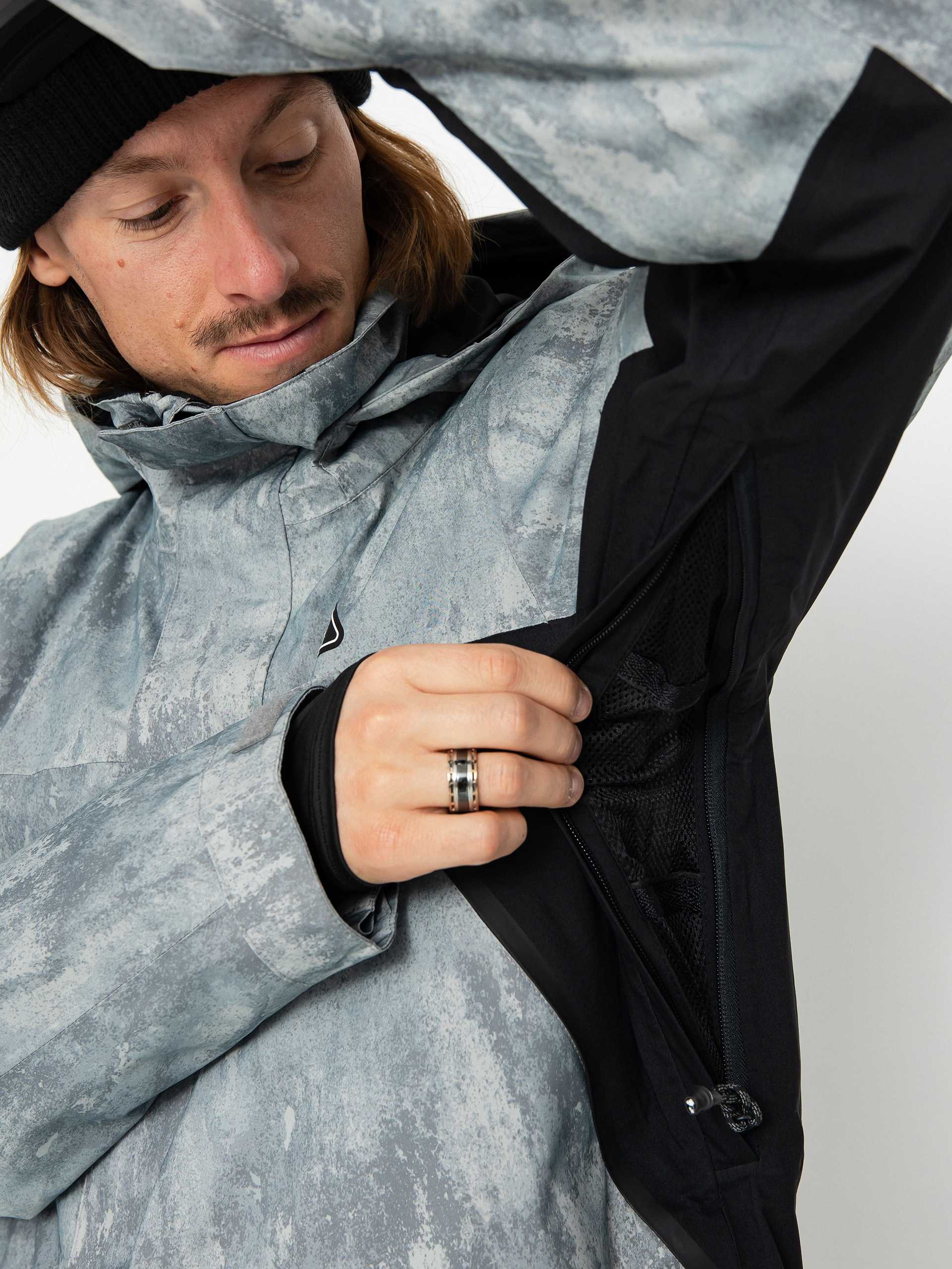 Mens DC Command 45K Snowboard jacket (grey stone)