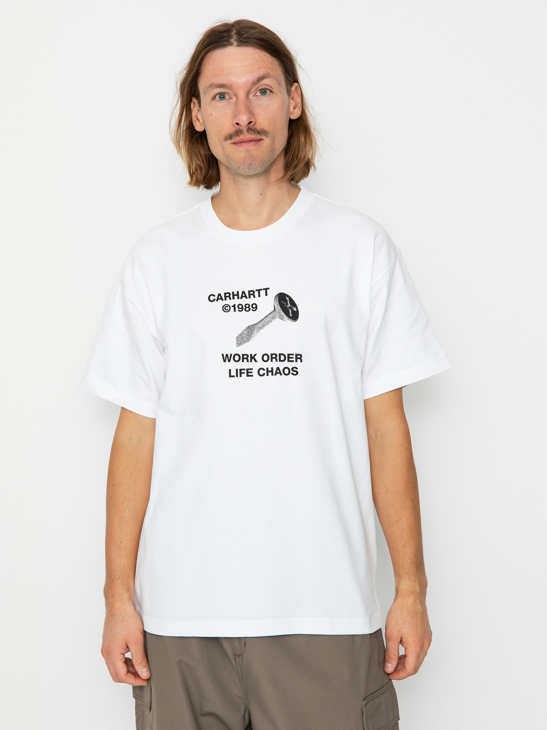 Carhartt WIP Strange Screw T-shirt (white)