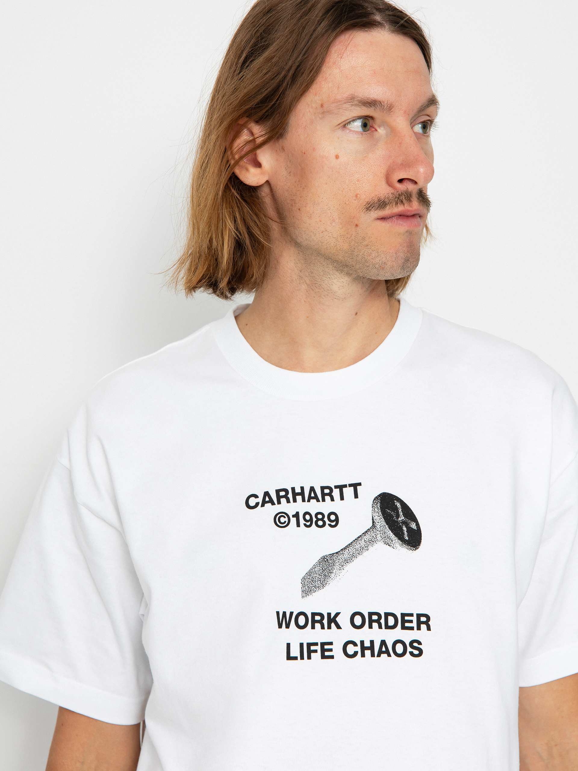 Carhartt WIP Strange Screw T-shirt (white)