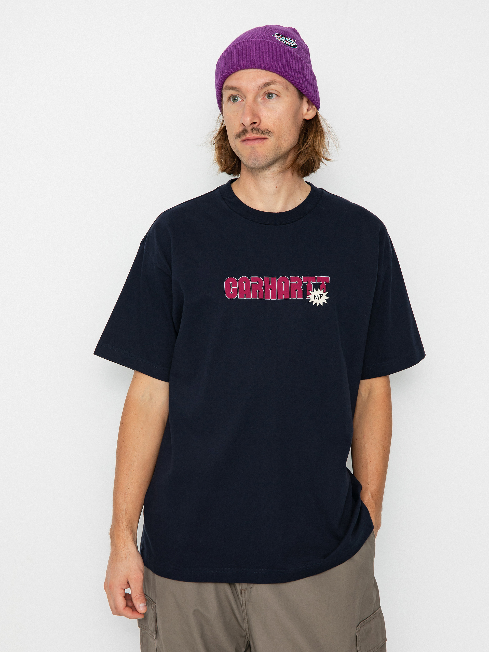 Carhartt WIP Arrow Script T-shirt (dark navy)