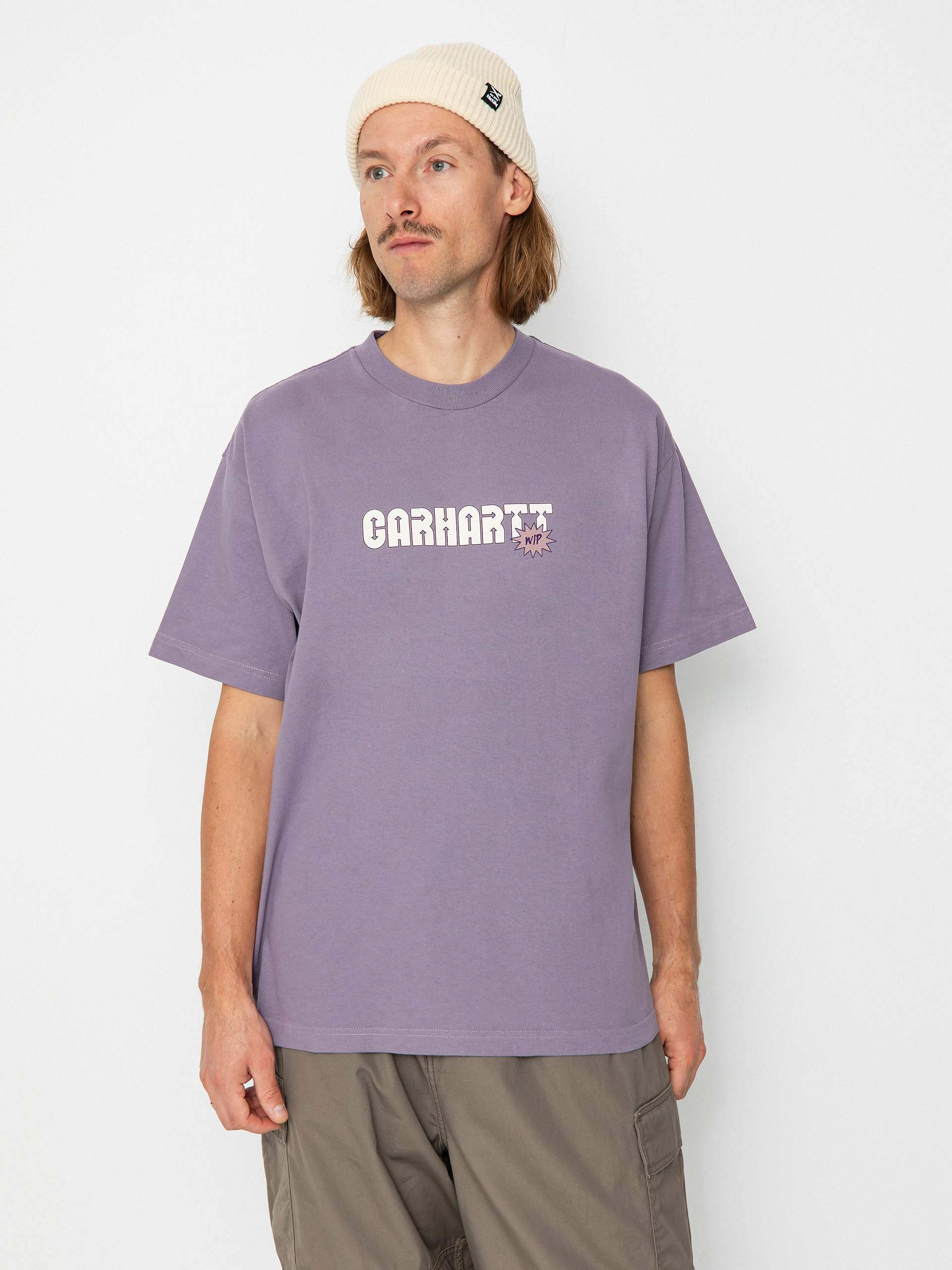Carhartt WIP Arrow Script T-shirt (glassy purple)
