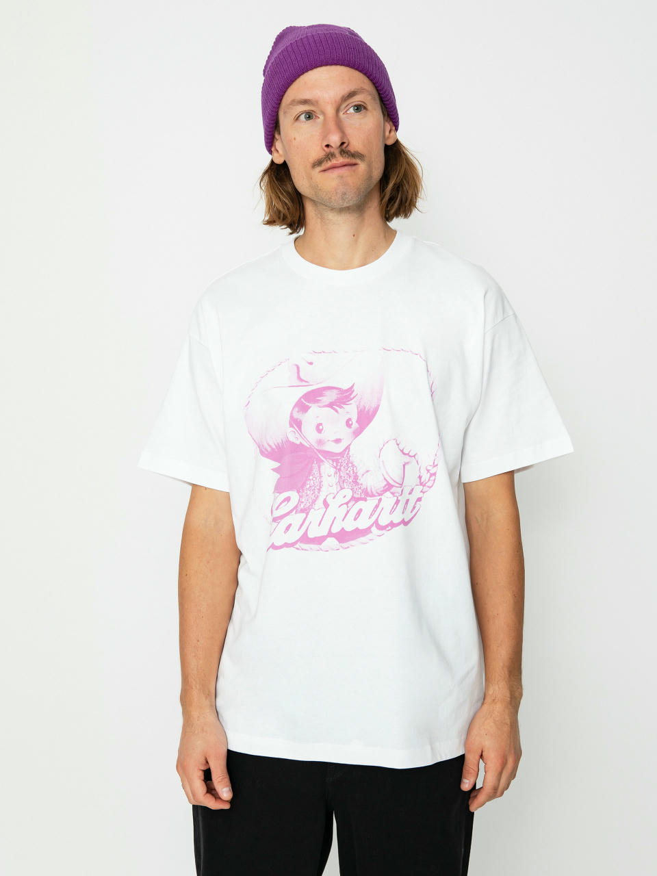 Carhartt WIP Buddy T-shirt (white/pink)