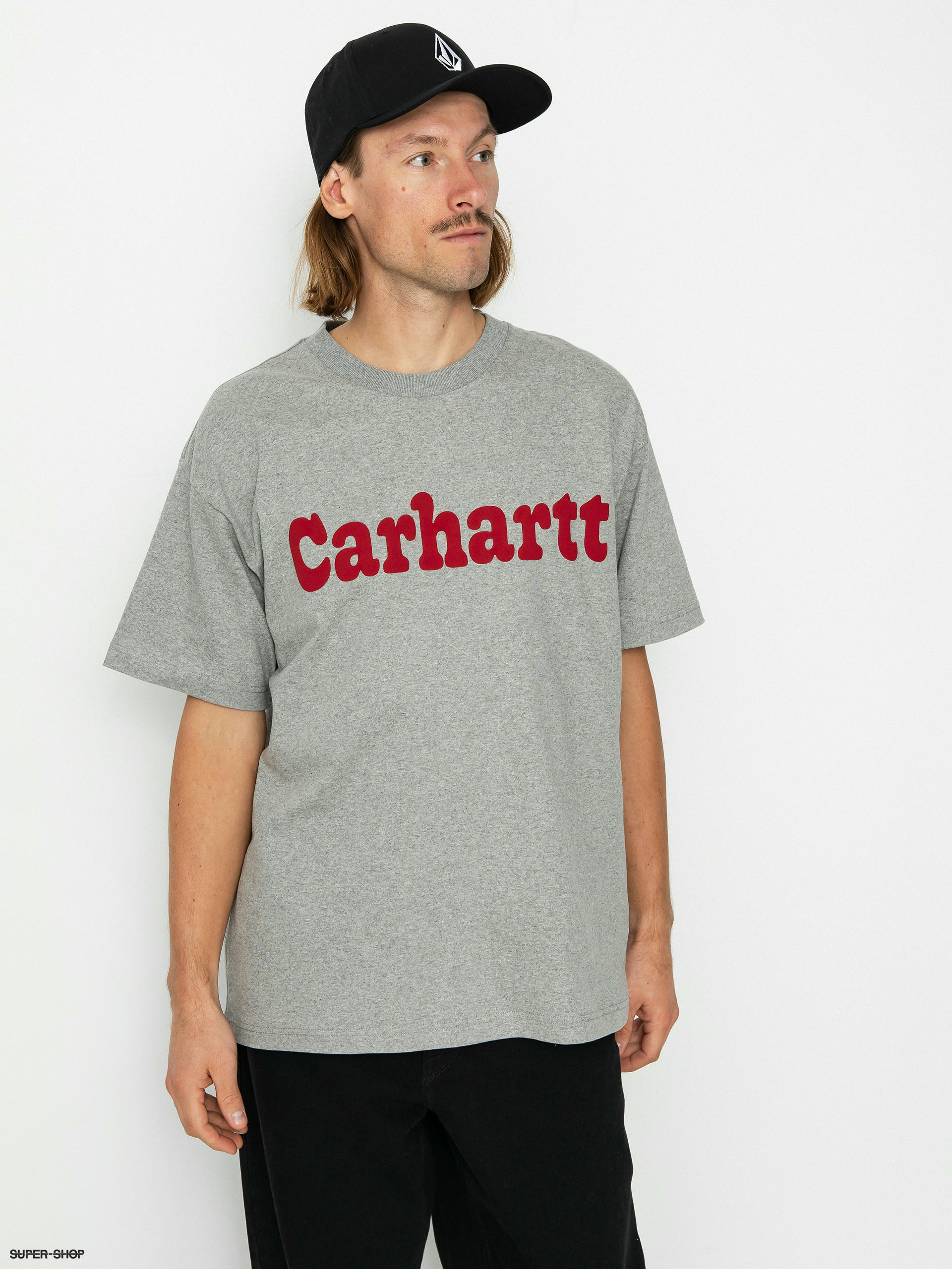 Carhartt WIP Bubbles T-shirt (grey heather/cherry)