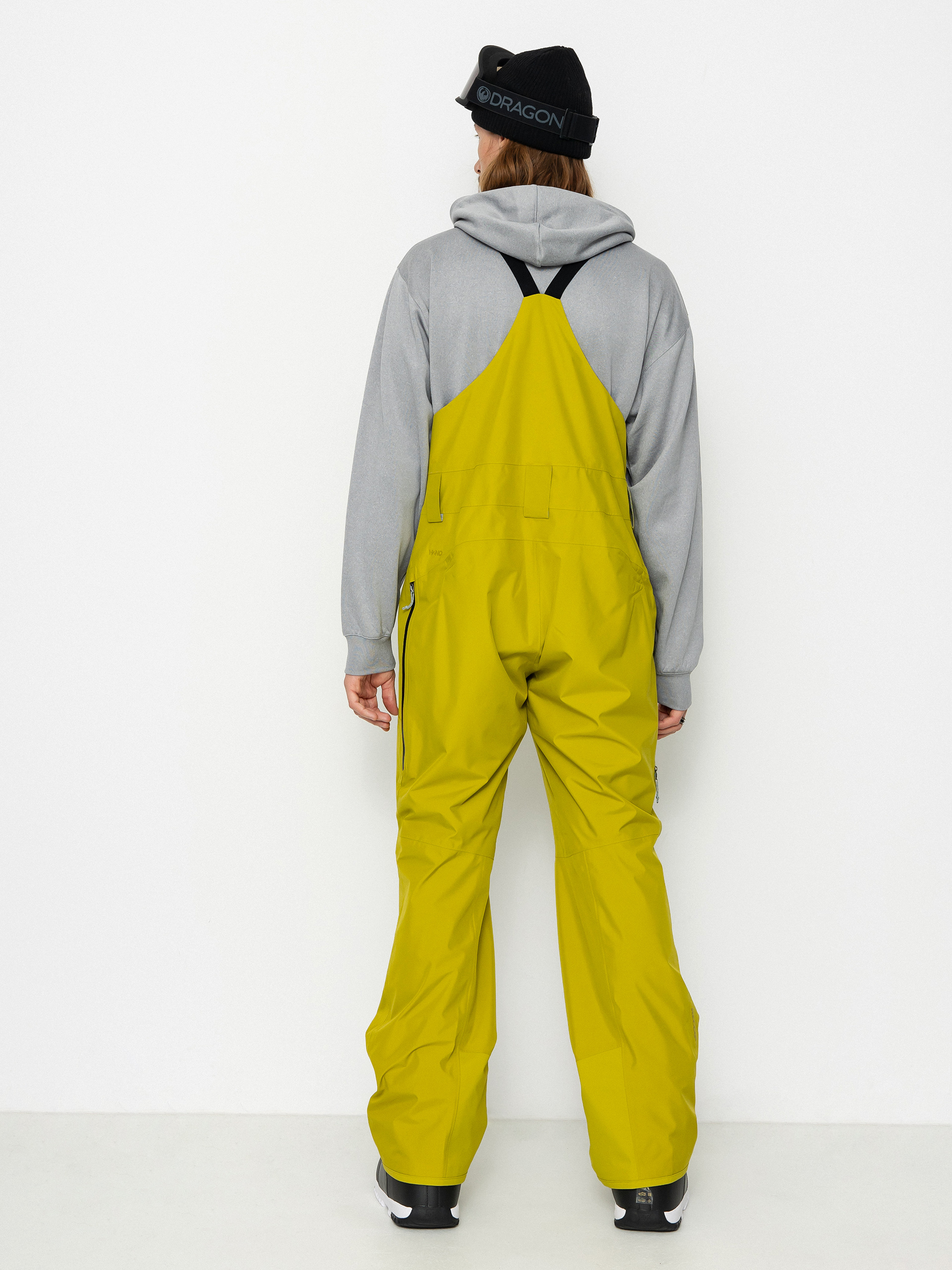 Mens Patagonia Powder Town Bibs Snowboard pants (shrub green)