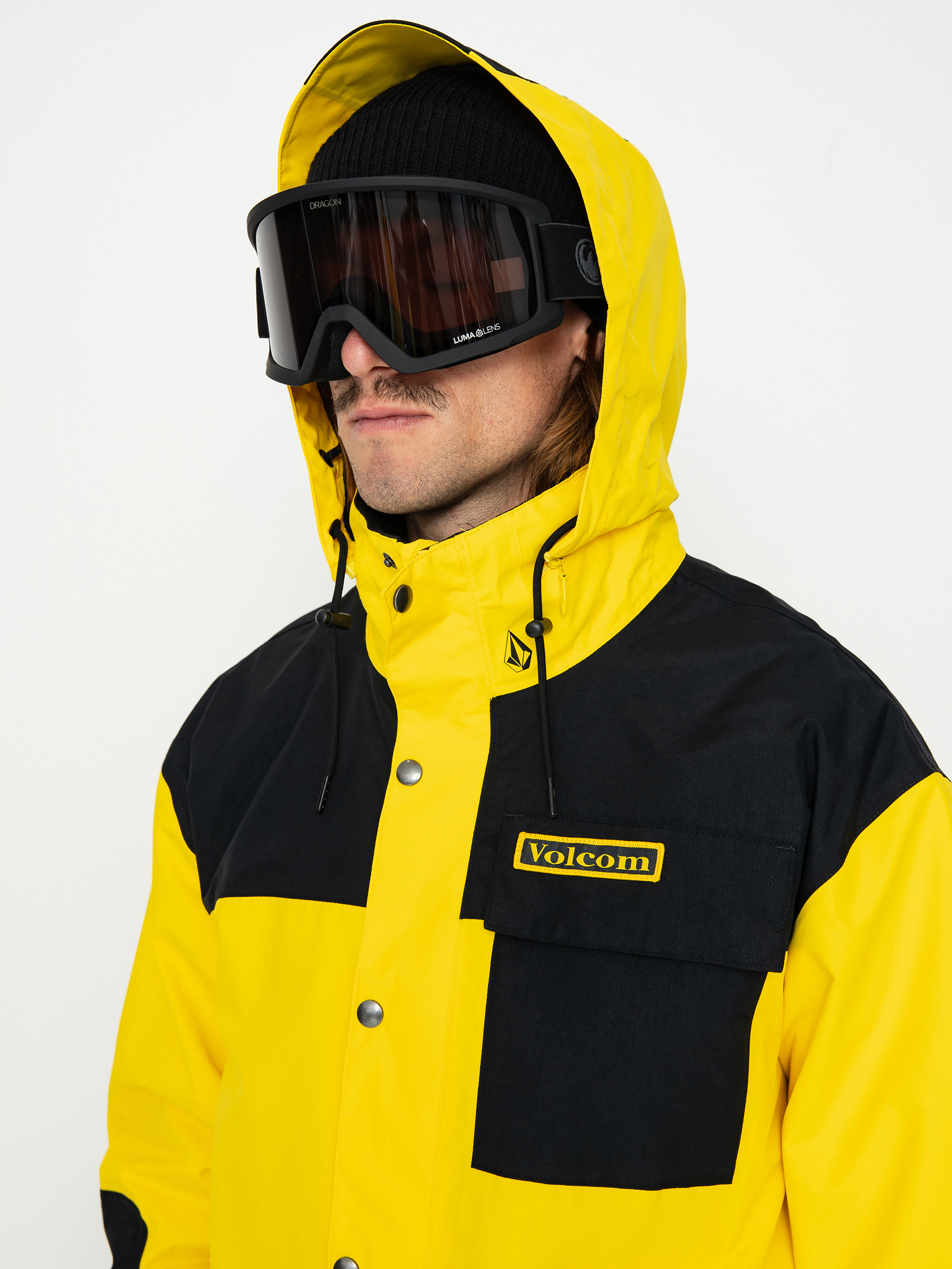 VOLCOM イエロー スノーボードジャケット　longo ゴアテックス VOLCOM Mens Longo Gore-Tex Jacket - Dark Yellow