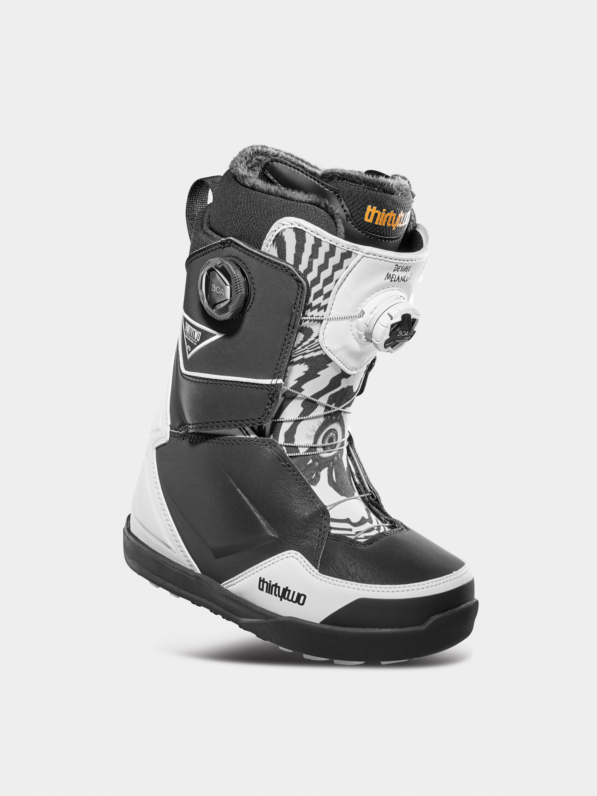 Womens ThirtyTwo Lashed Double Boa Melancon Snowboard boots (black/white)