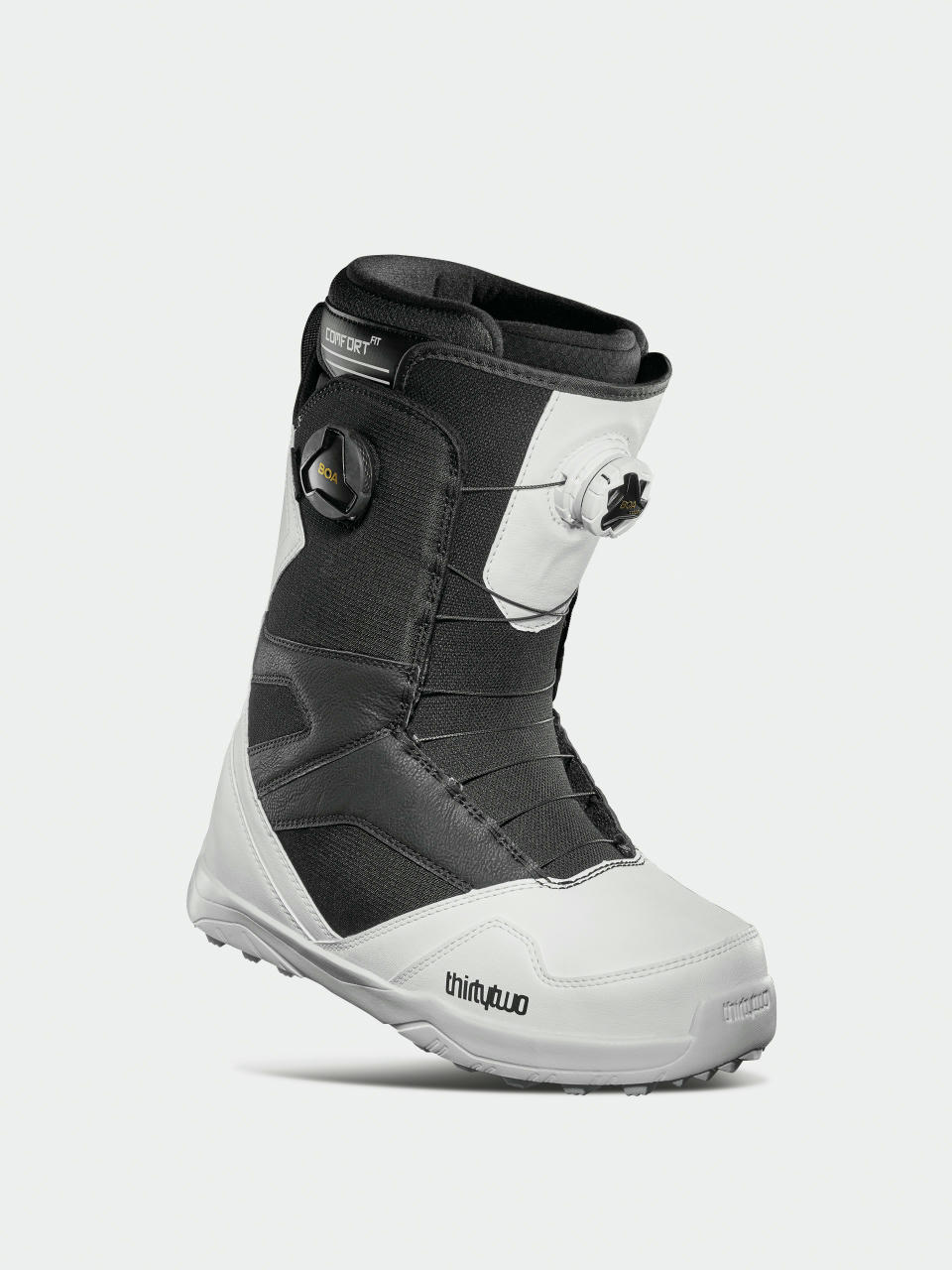 Mens ThirtyTwo Stw Double Boa Snowboard boots (white/black)