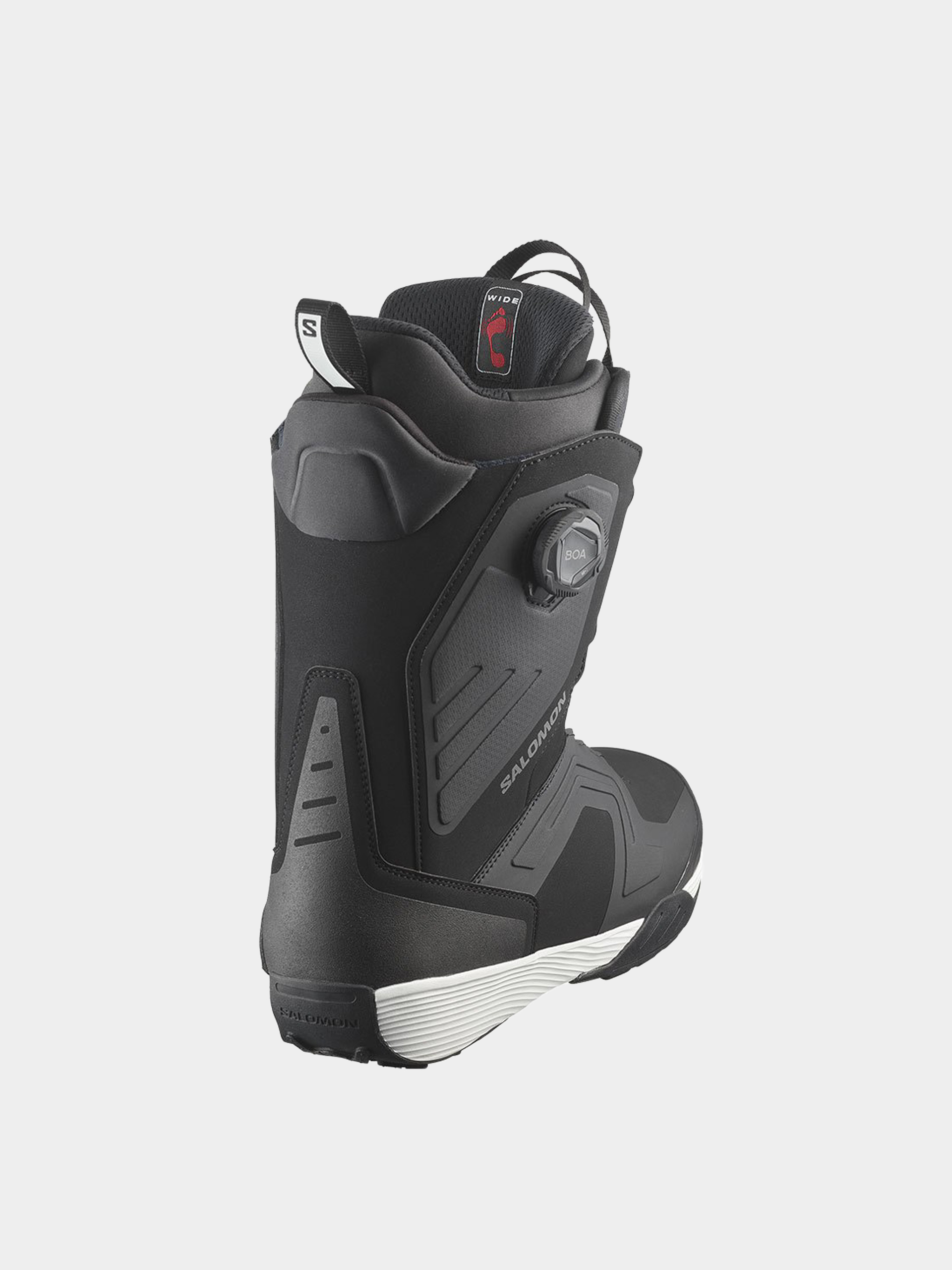 Mens Salomon Dialogue Dual Boa Snowboard boots (black/black/white)