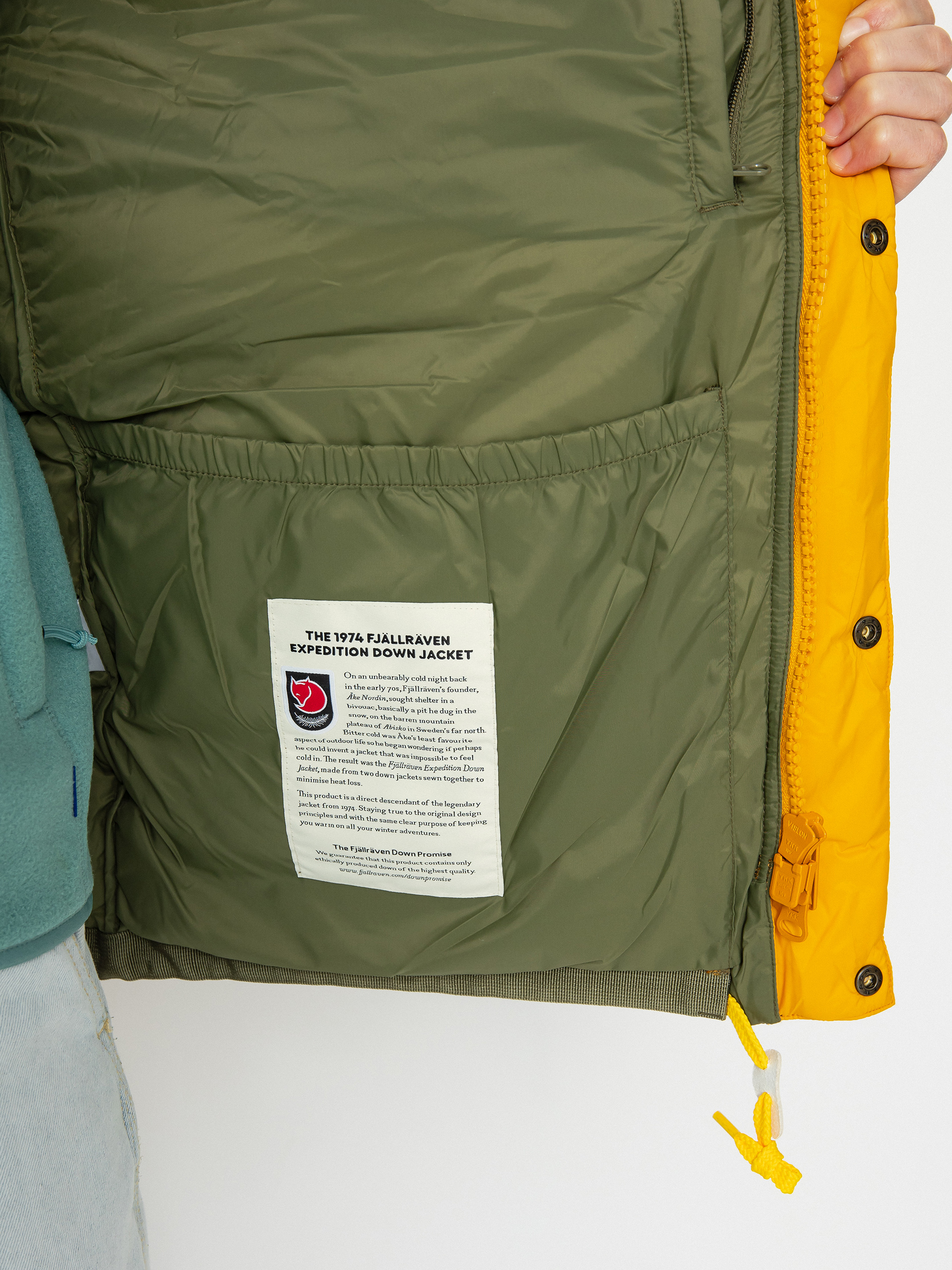 Fjallraven Expedition Down Lite Jacket (mustard yellow/green)