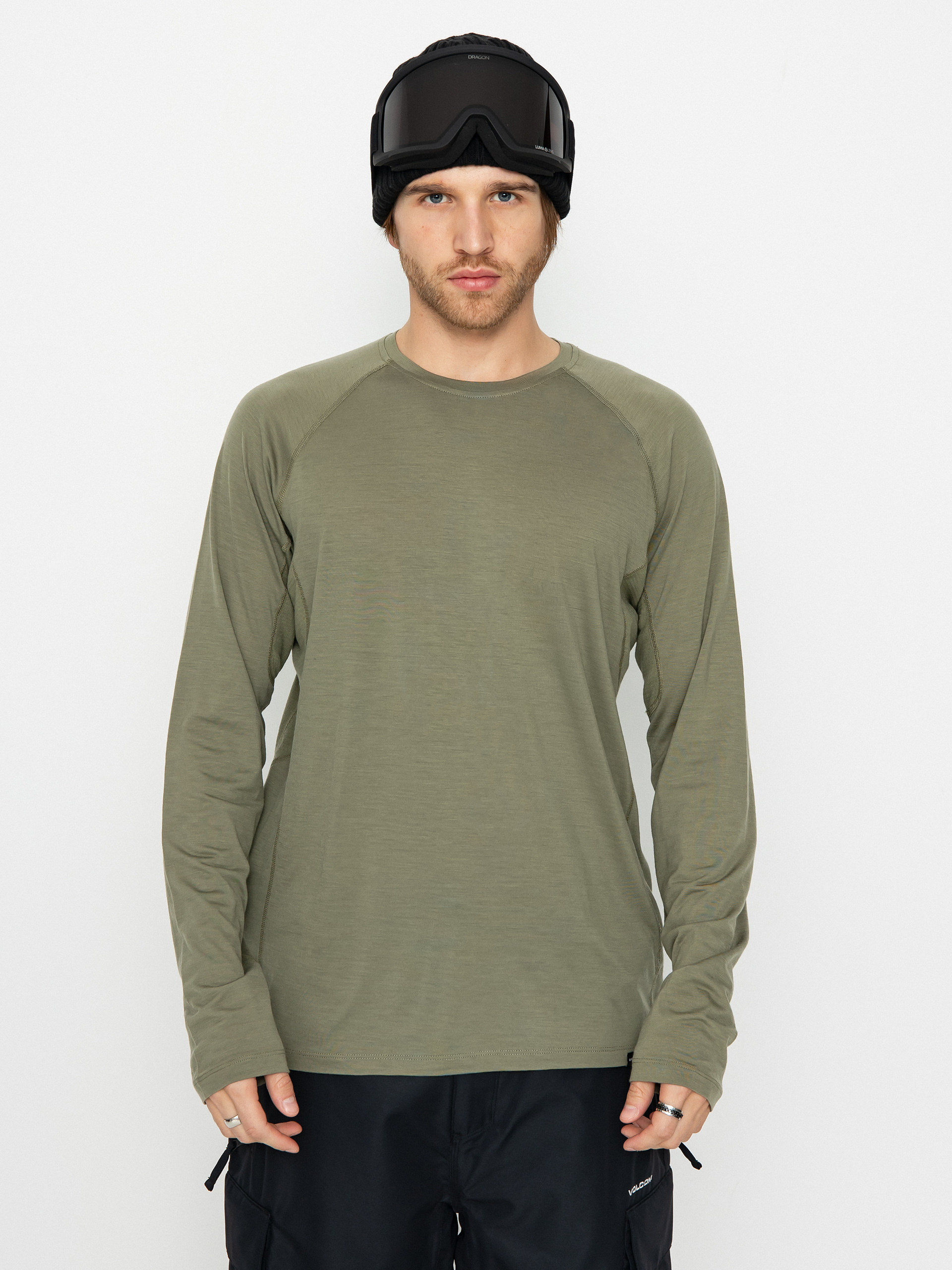 Burton Phayse Merino Crewneck Fleece Longsleeve (forest moss)