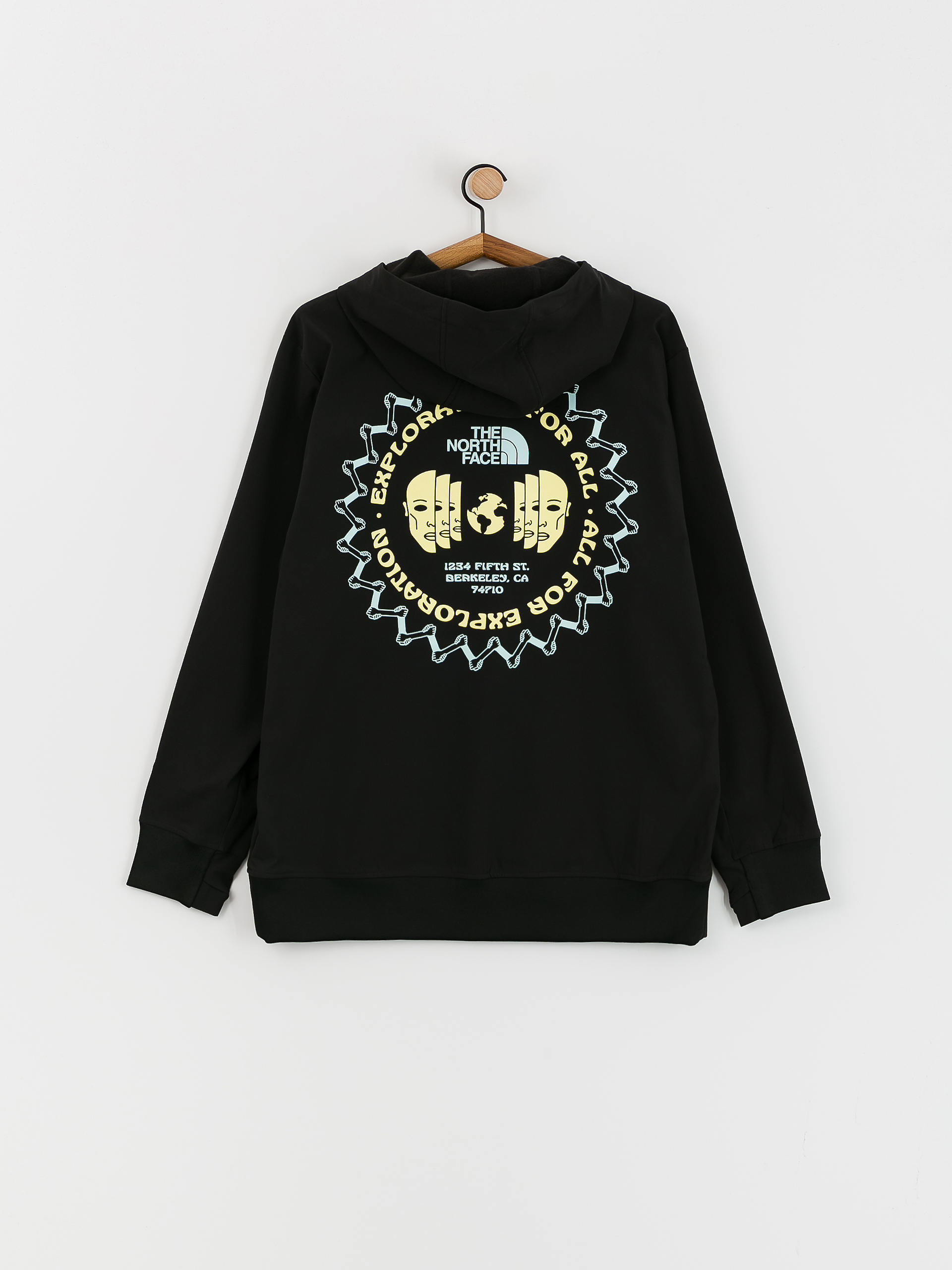 Mens The North Face Tekno Logo HD Active sweatshirt (tnf black/sun sprite)