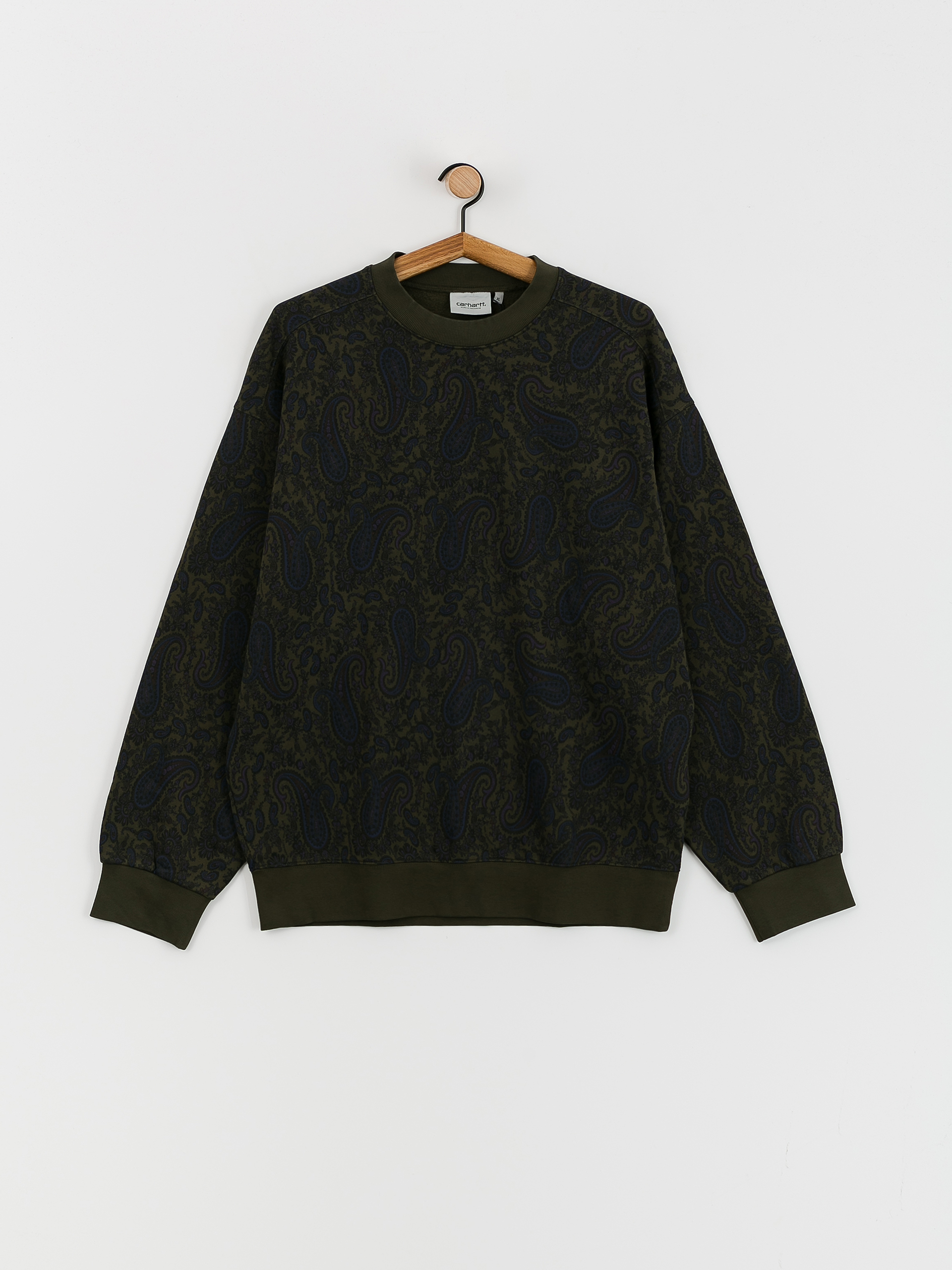 Carhartt WIP Paisley Sweatshirt (paisley print plant)