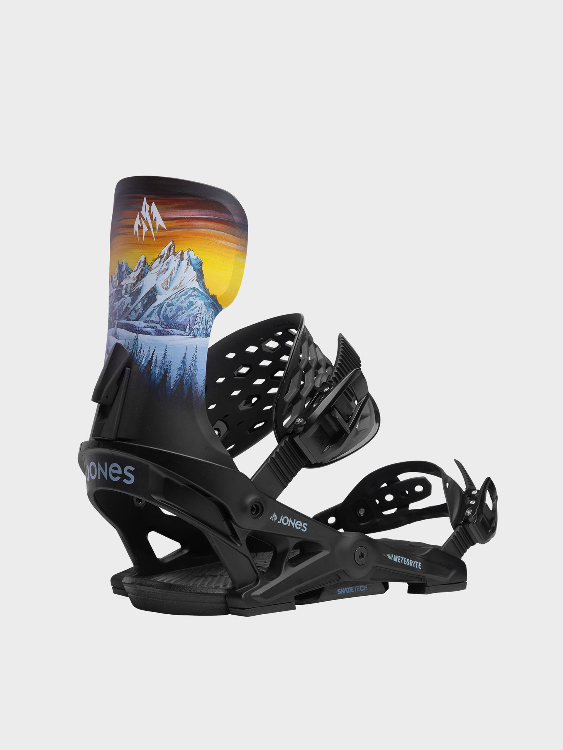 Mens Jones Snowboards Meteorite Snowboard bindings (black/rp roberts)