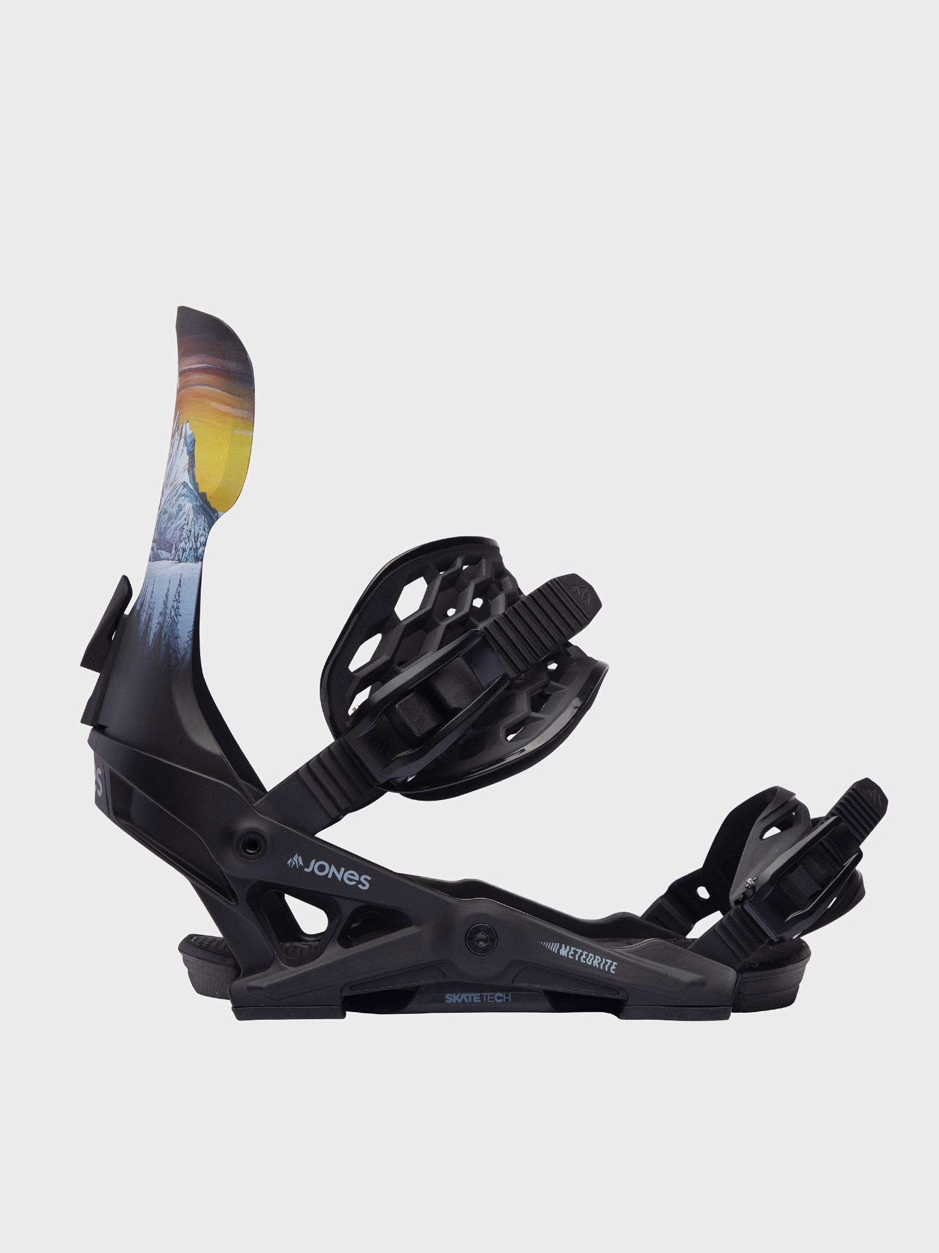 Mens Jones Snowboards Meteorite Snowboard bindings (black/rp roberts)
