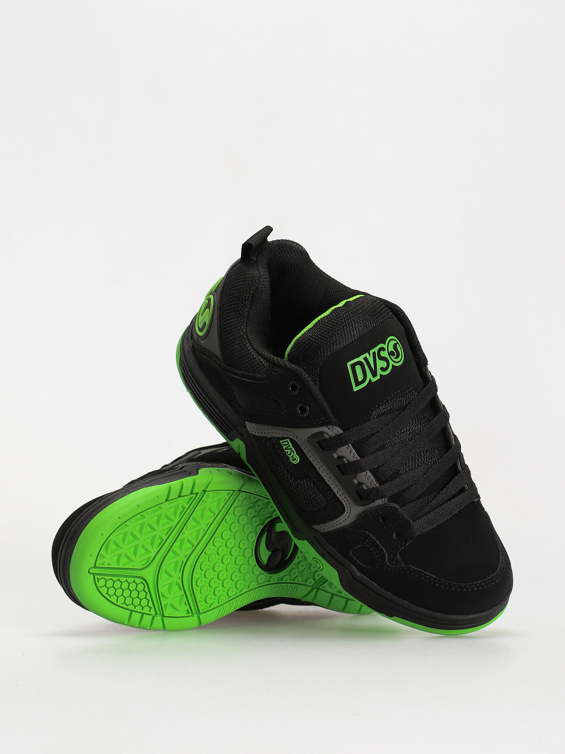 DVS Comanche Schuhe (black charcoal lime nubuck)