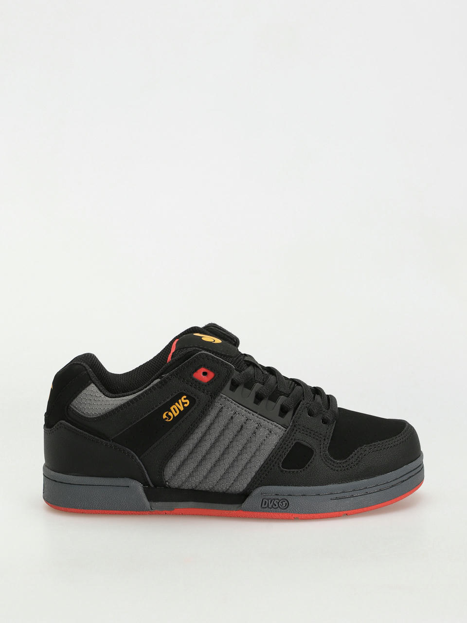 DVS Celsius Schuhe (black fiery red yellow nubuck)