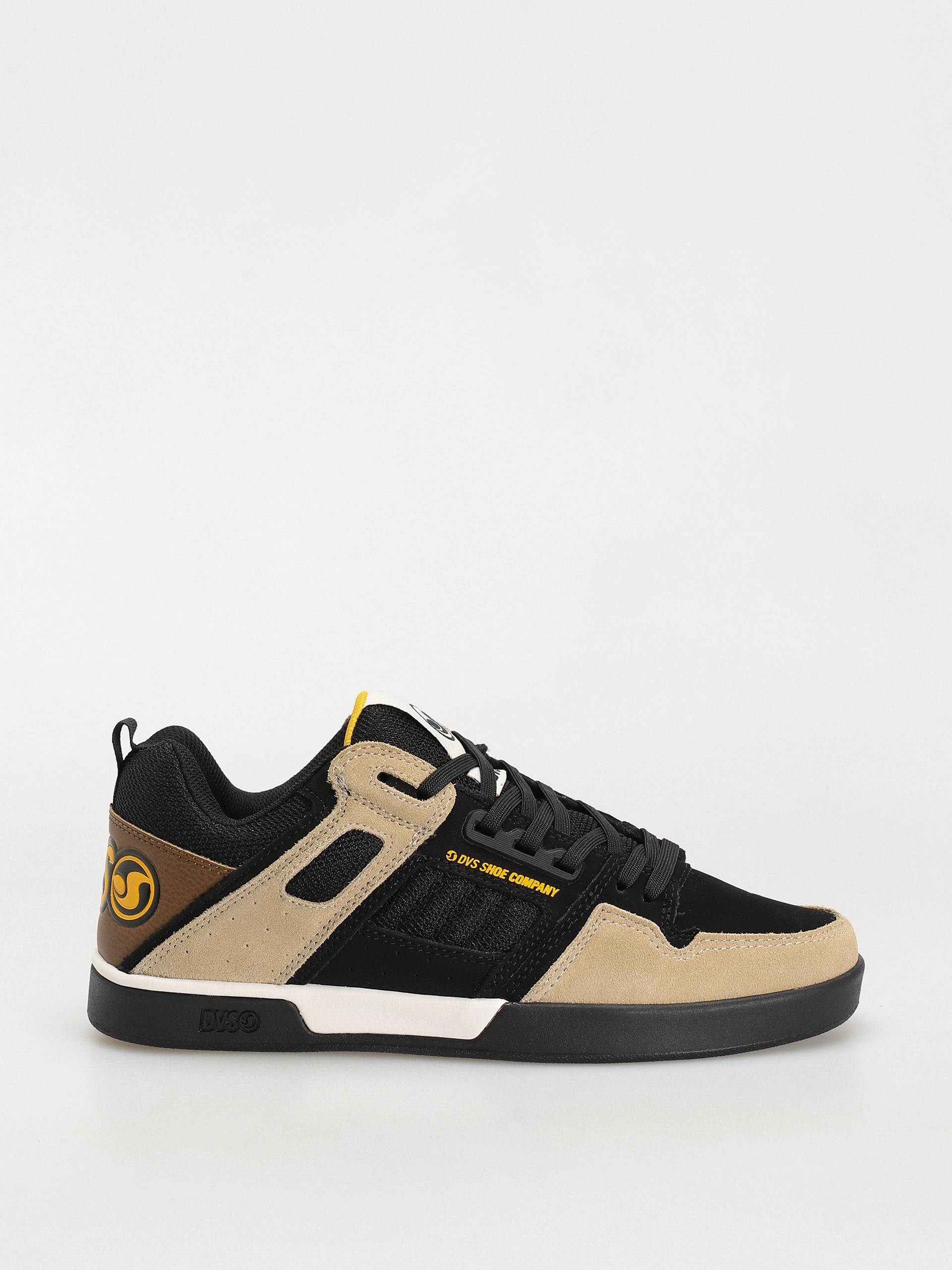 DVS Comanche 2.0+ Shoes (black tan yellow suede)