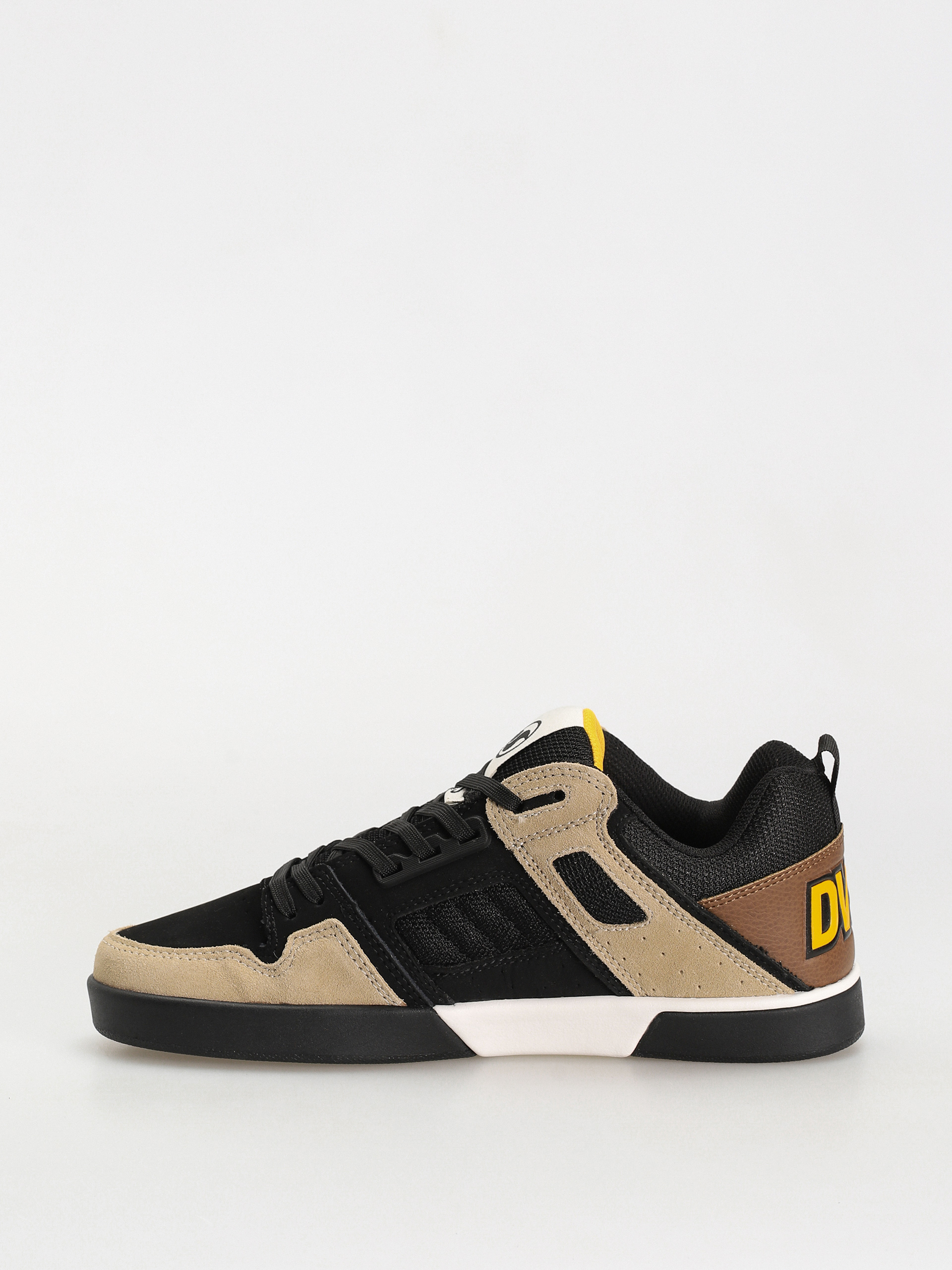 DVS Comanche 2.0+ Shoes (black tan yellow suede)