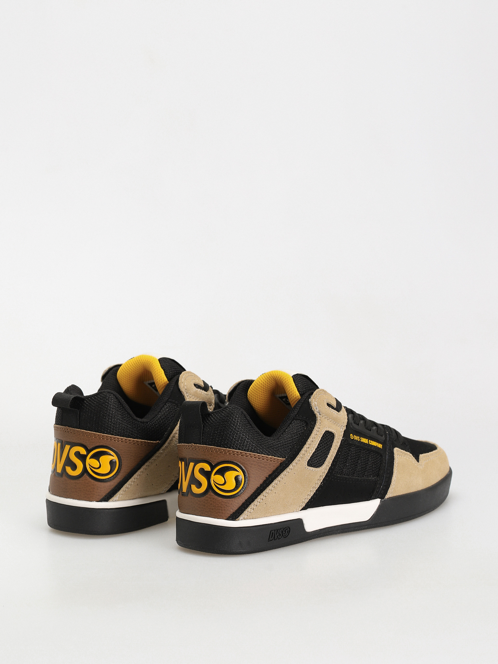 DVS Comanche 2.0+ Shoes (black tan yellow suede)
