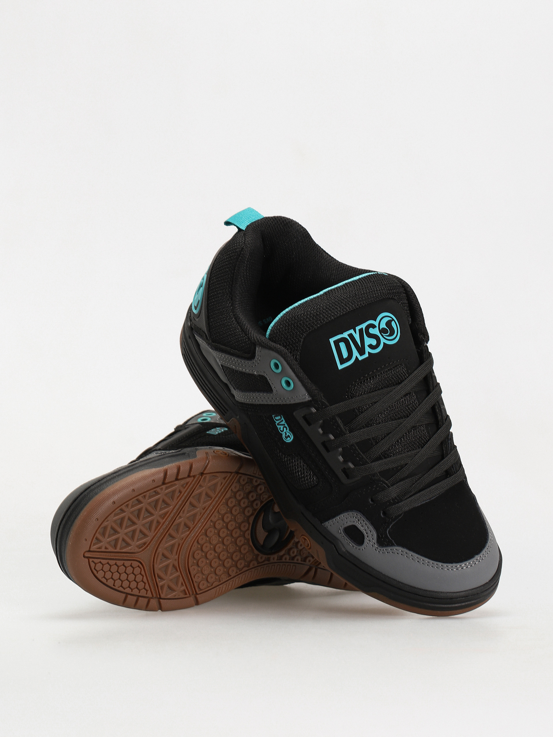 DVS Comanche Shoes (black turquoise gum nubuck)