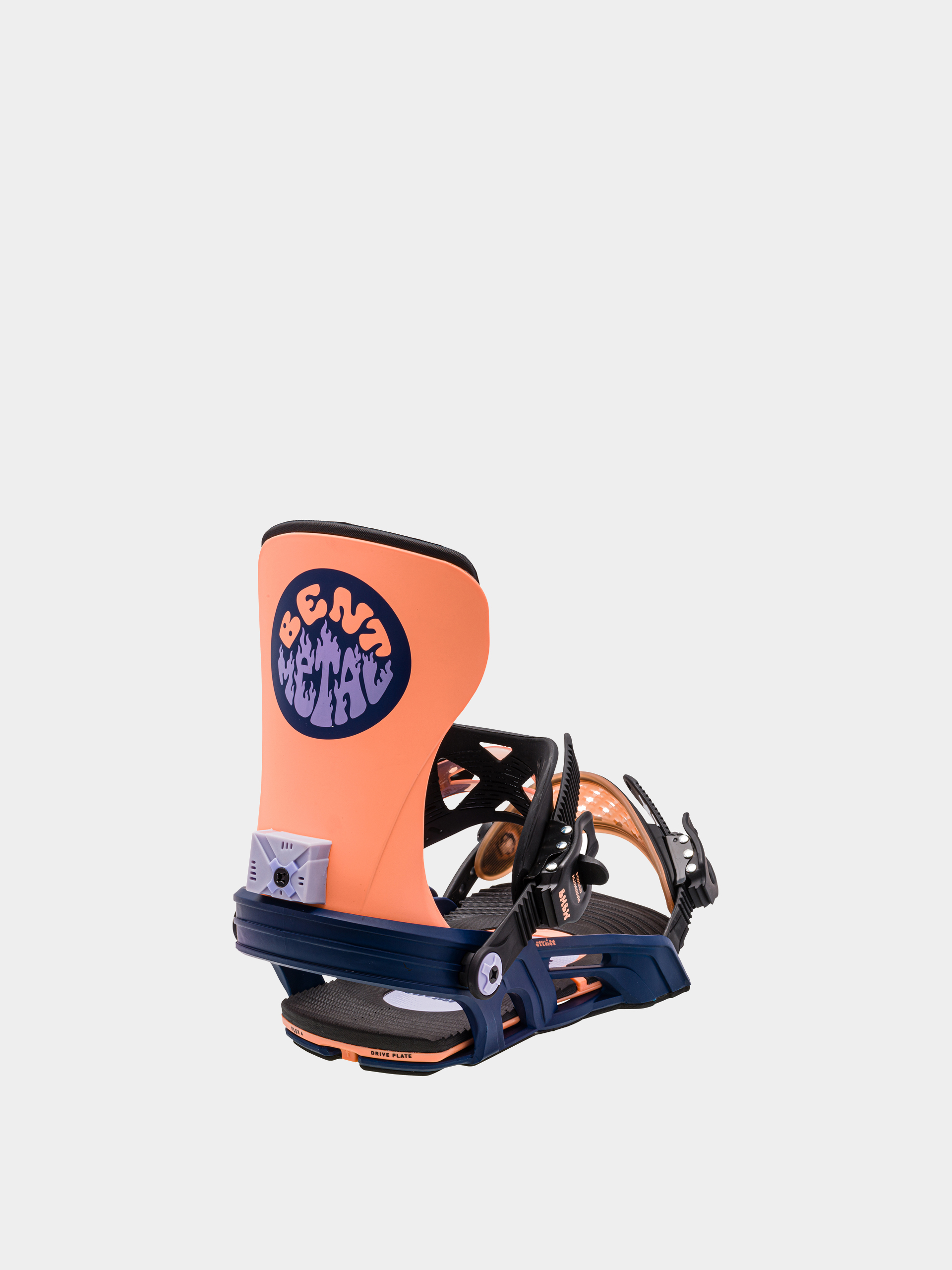 Womens Bent Metal Stylist Snowboard bindings (orange/blue)