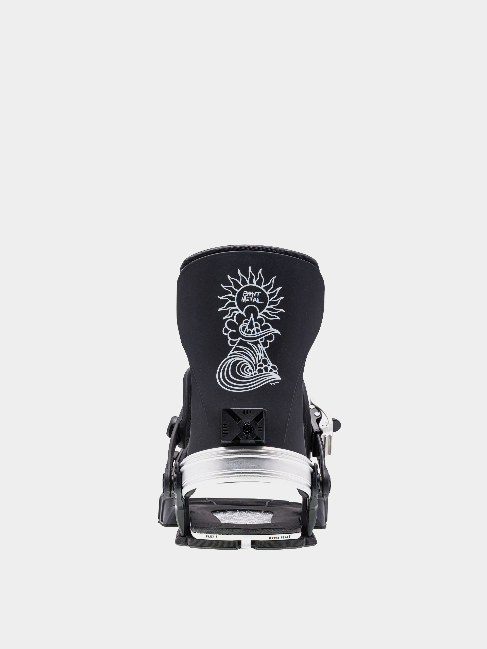Mens Bent Metal Transfer Snowboard bindings (black/silver)