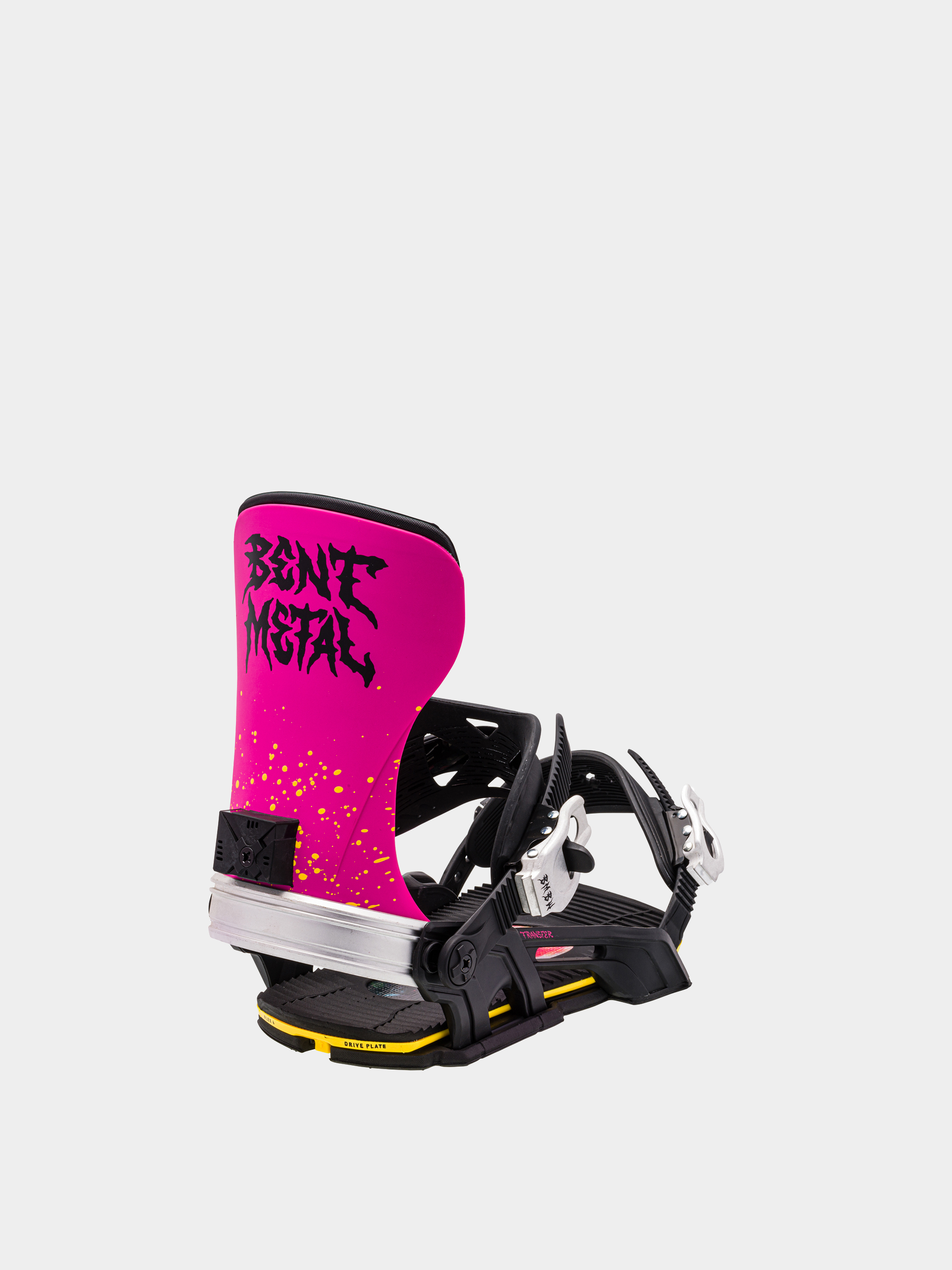 Mens Bent Metal Transfer Snowboard bindings (black/pink)