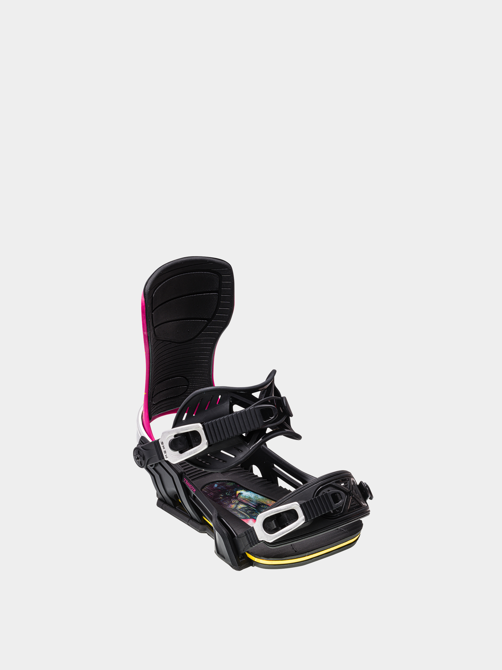 Mens Bent Metal Transfer Snowboard bindings (black/pink)