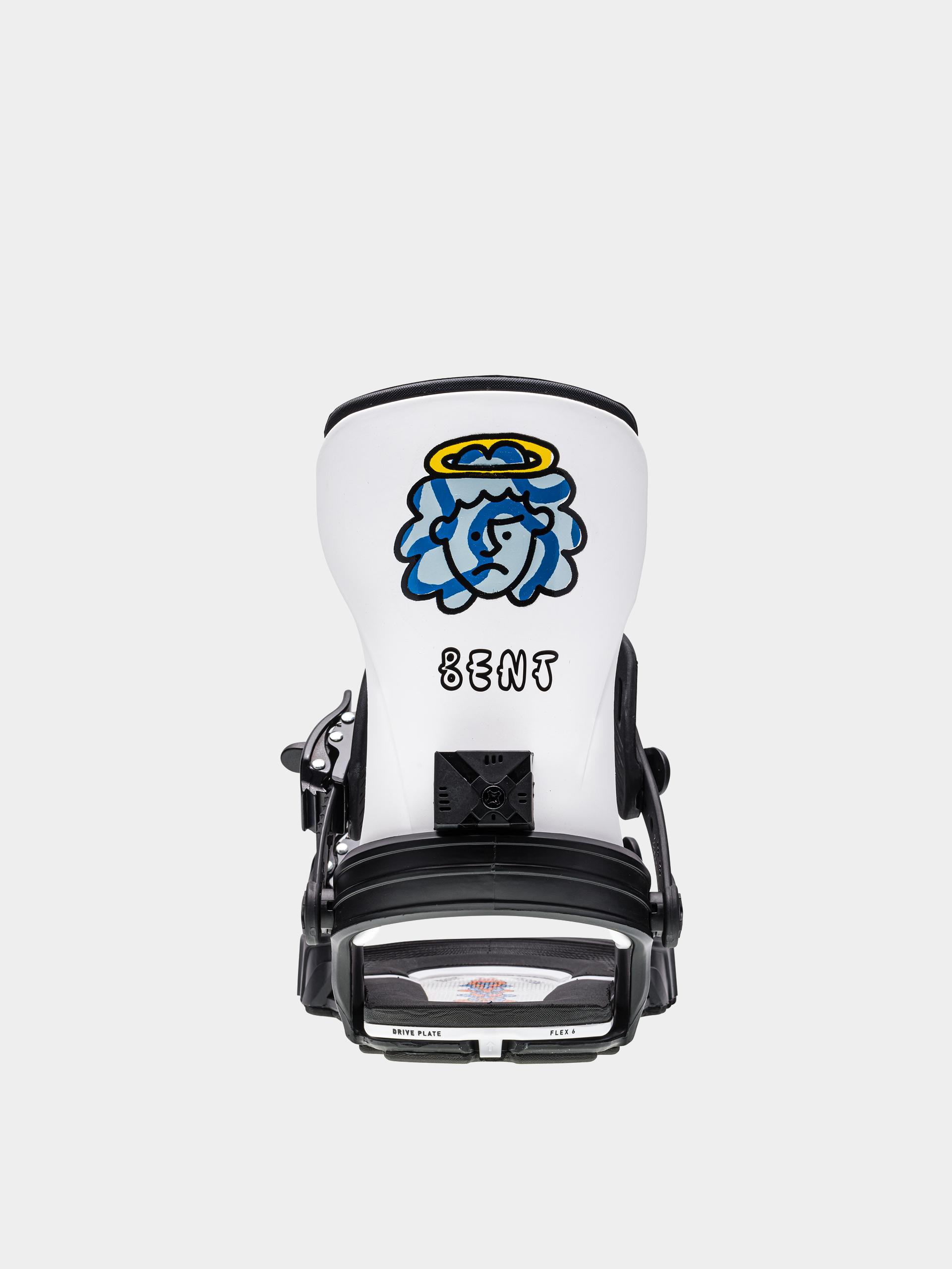 Mens Bent Metal Axtion Snowboard bindings (black/white)