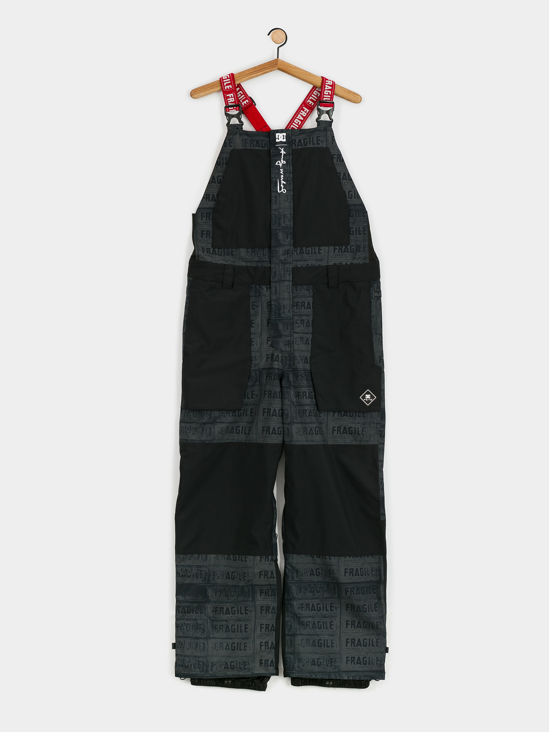 DC Aw Shadow Bib Snowboard pants - black (black fragile)
