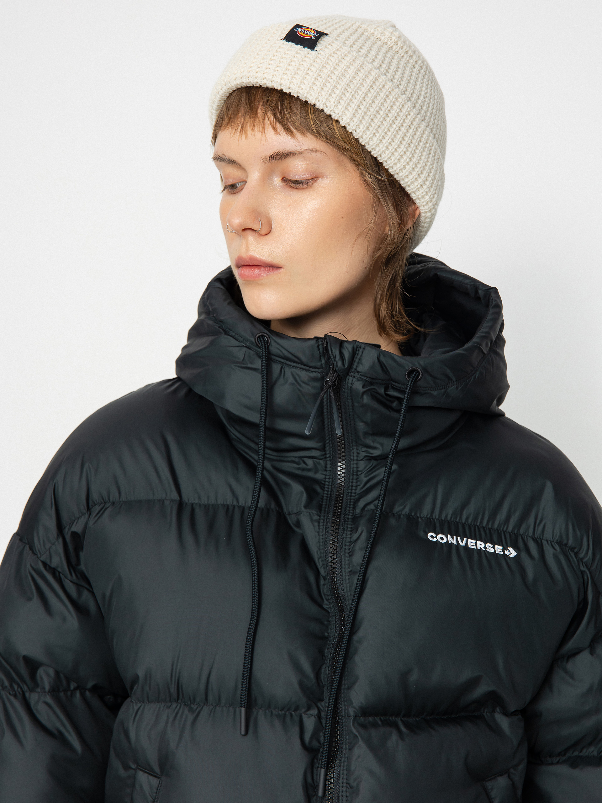Converse Synthetic Short Puffer Jacket Wmn (black)