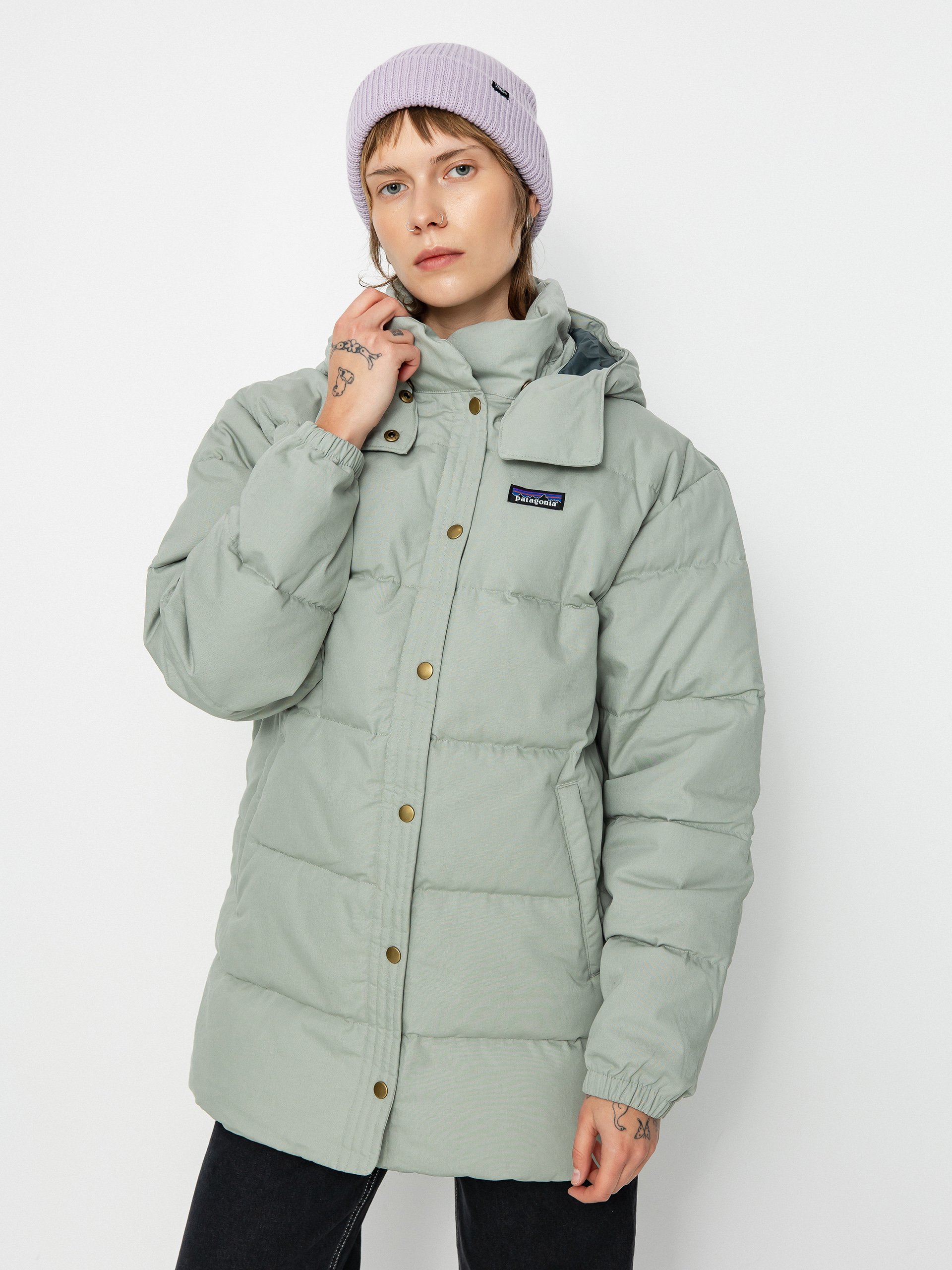 Patagonia Cotton Down Parka Jacket Wmn (sleet green)