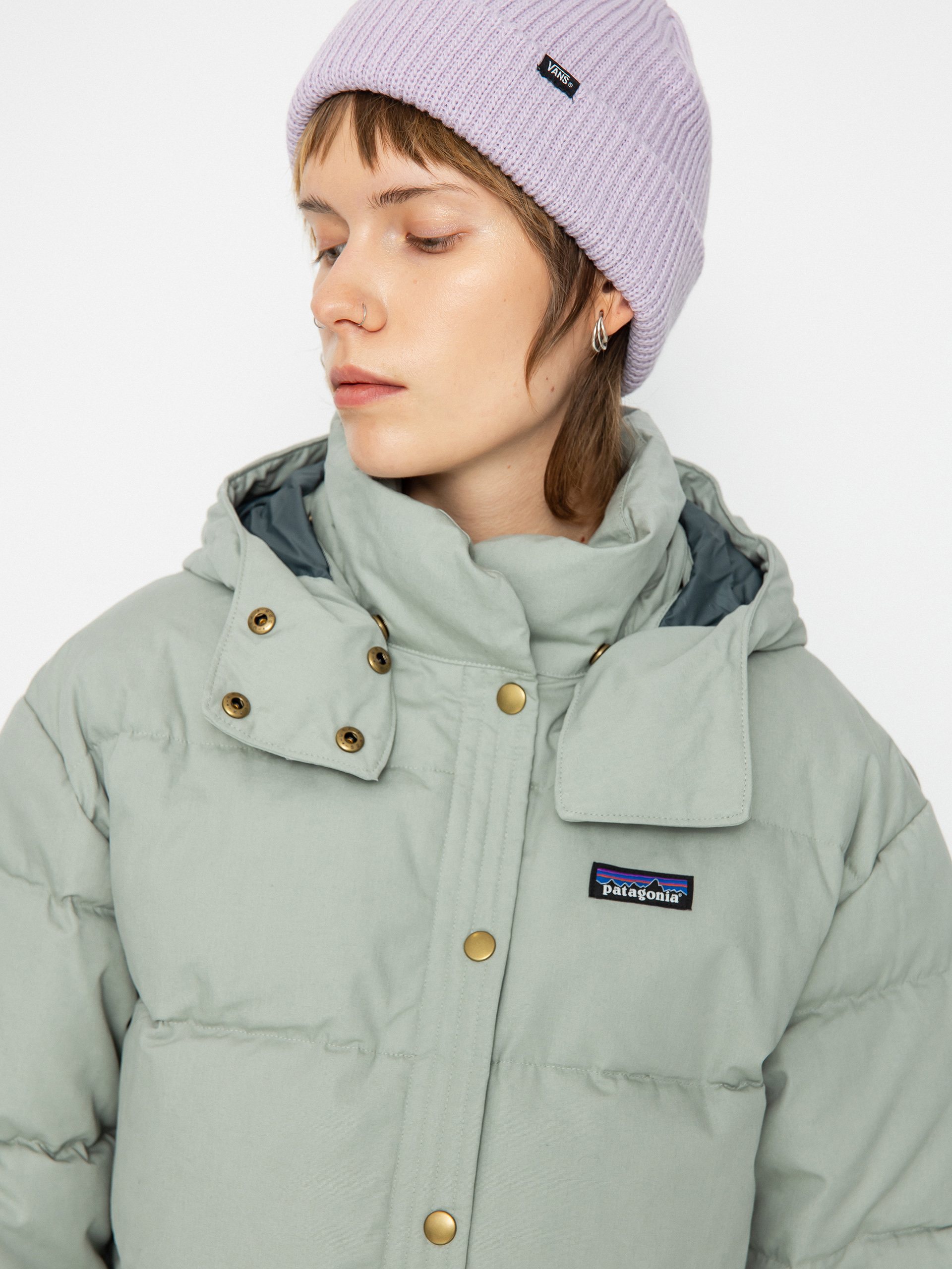 Patagonia Cotton Down Parka Jacke Wmn (sleet green)