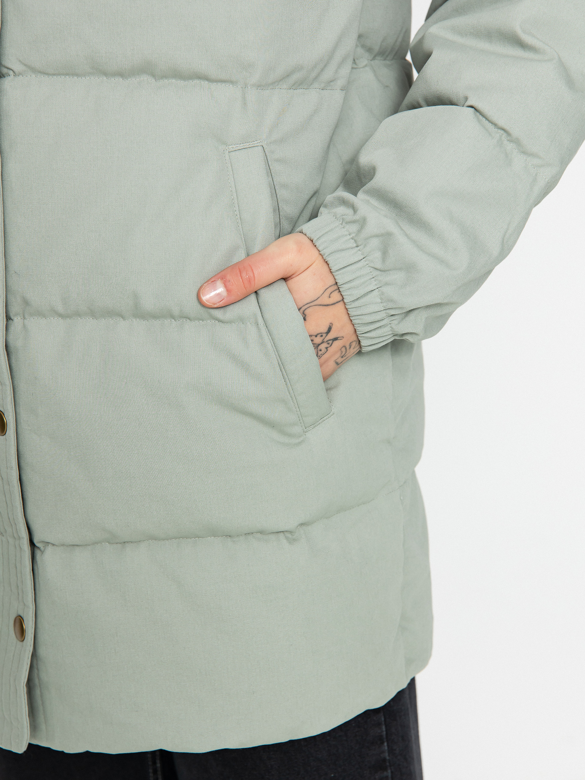 Patagonia Cotton Down Parka Jacke Wmn (sleet green)