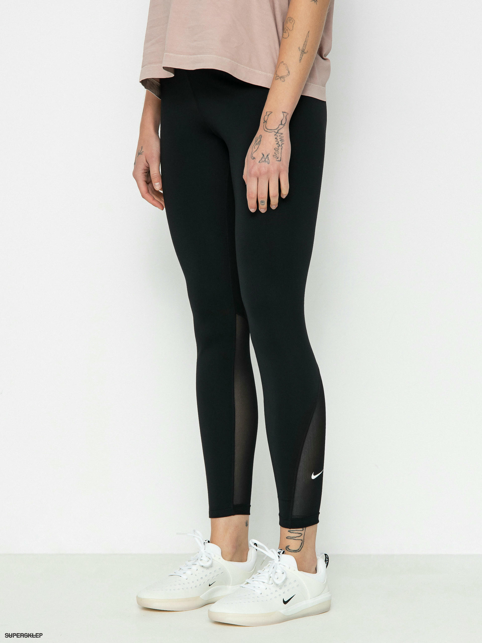 Nike, One Leggings - Black/White
