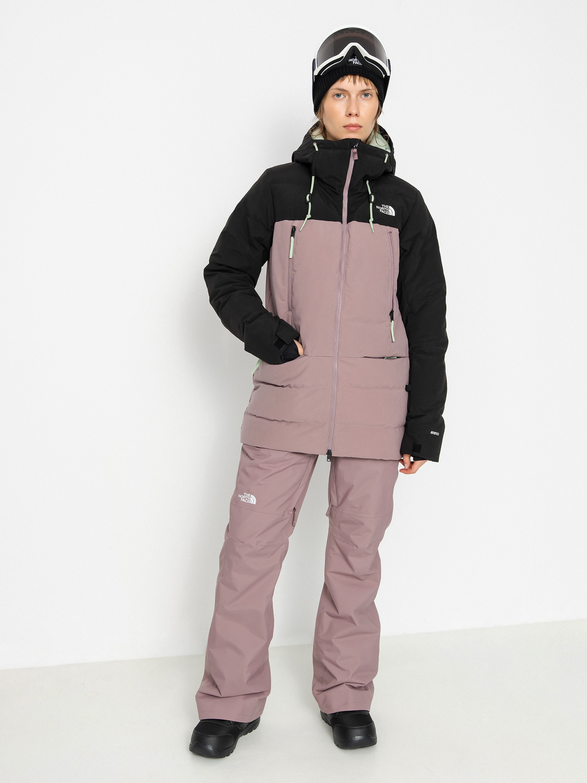 The North Face Pallie Snowboard jacket Wmn (fawn grey/tnf black)