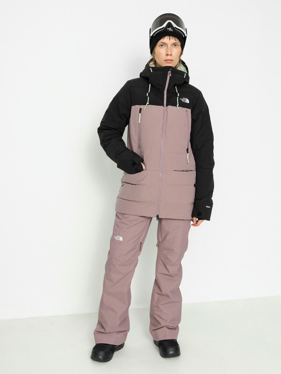 The North Face Pallie Snowboardjacke Wmn (fawn grey/tnf black)