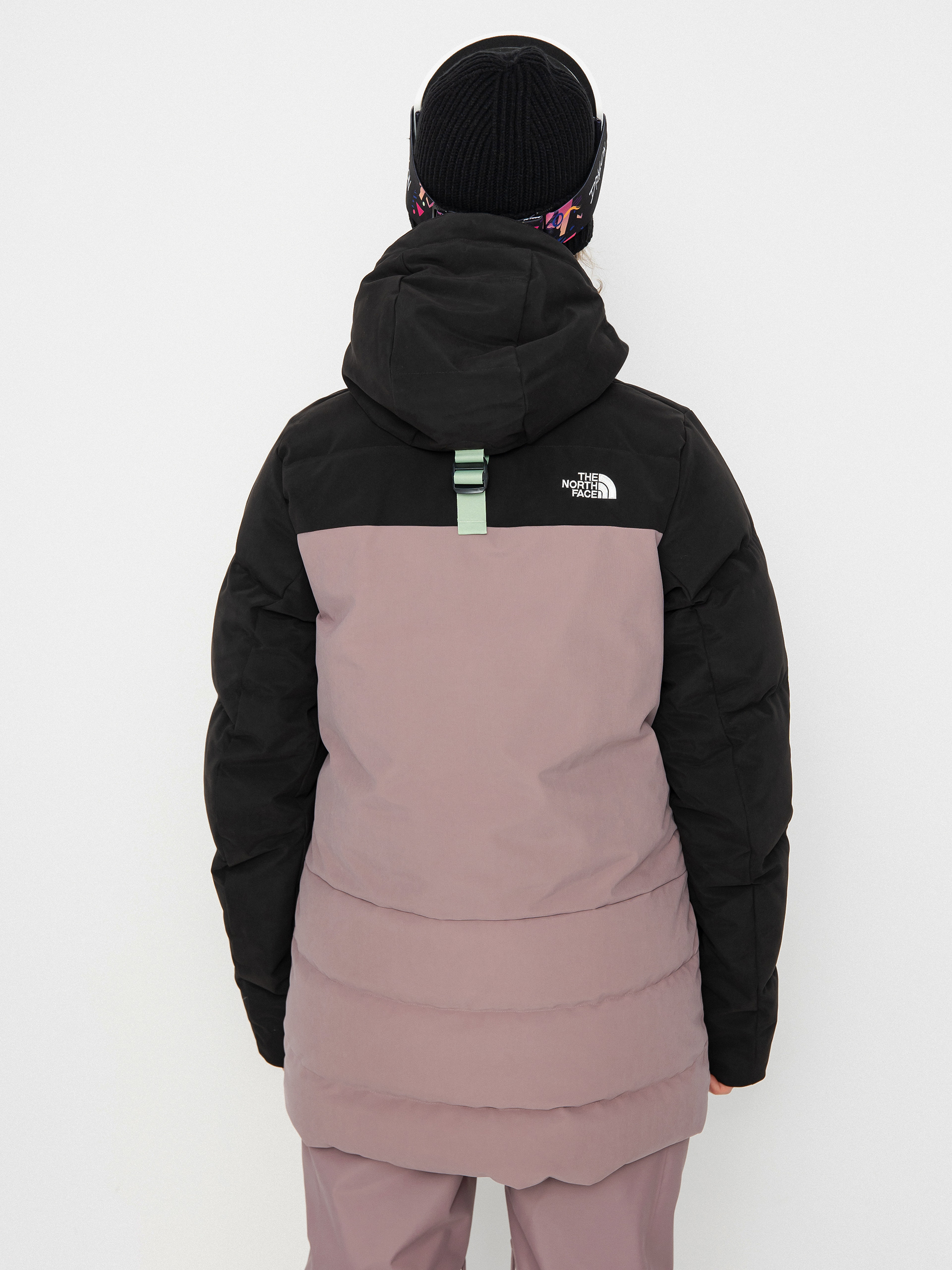 Womens The North Face Pallie Snowboard jacket (fawn grey/tnf black)