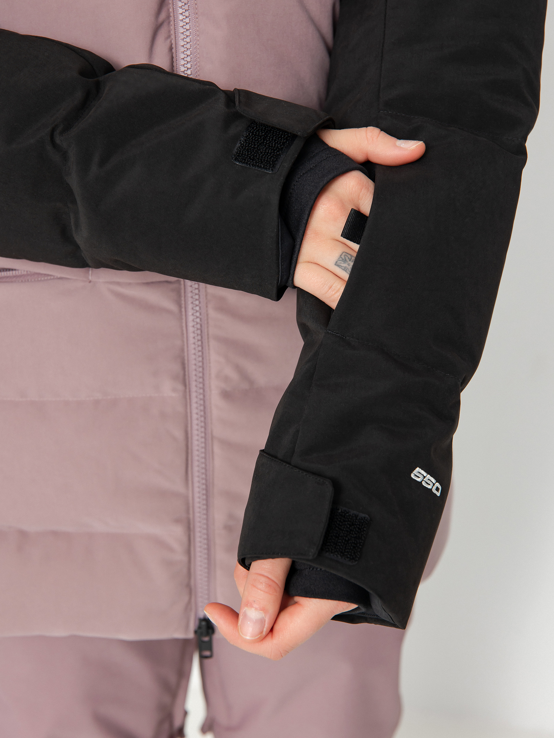 Womens The North Face Pallie Snowboard jacket (fawn grey/tnf black)