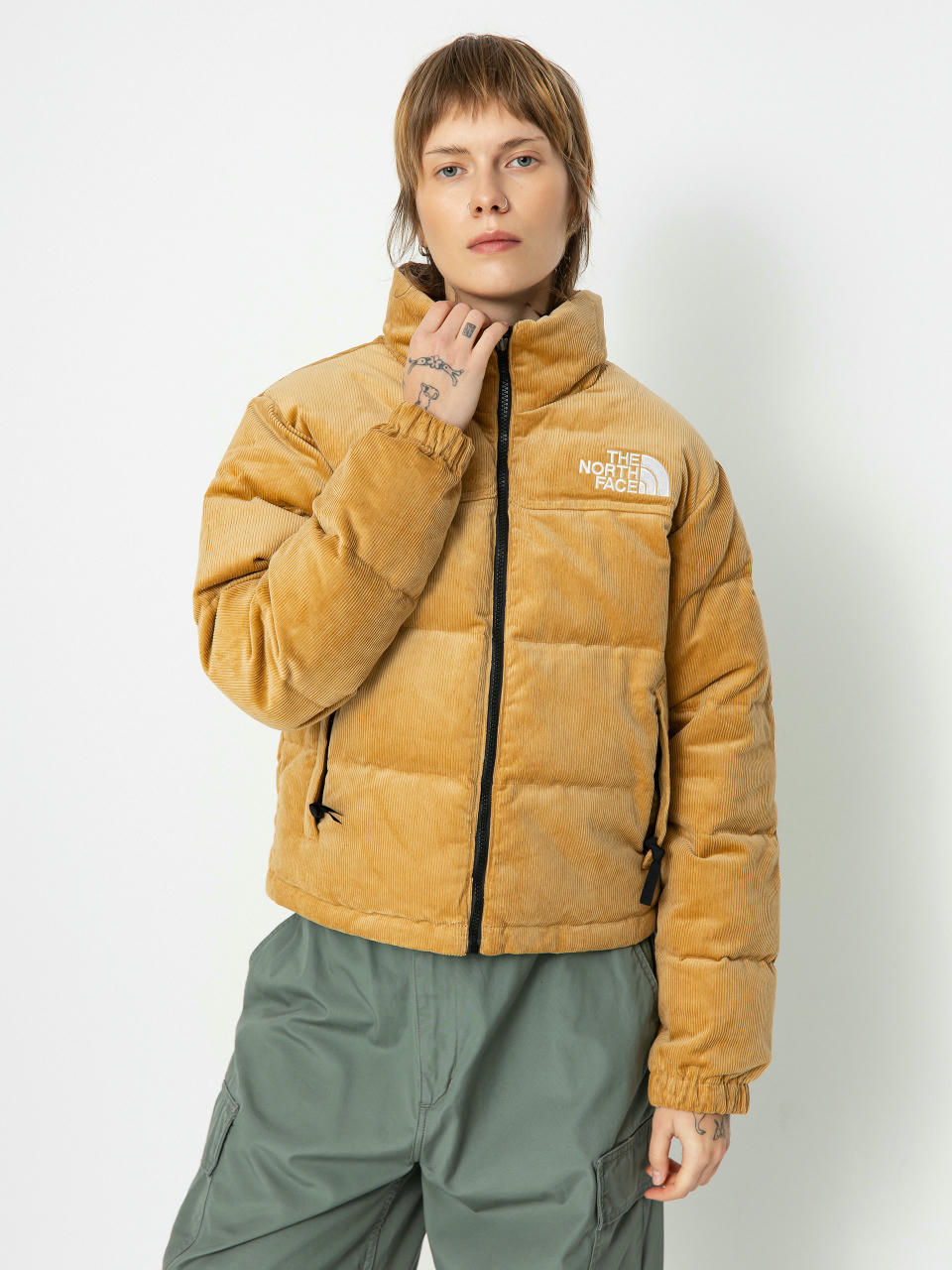 The North Face 92 Reversible Nuptse Jacke Wmn (almond butter/coalbrown)