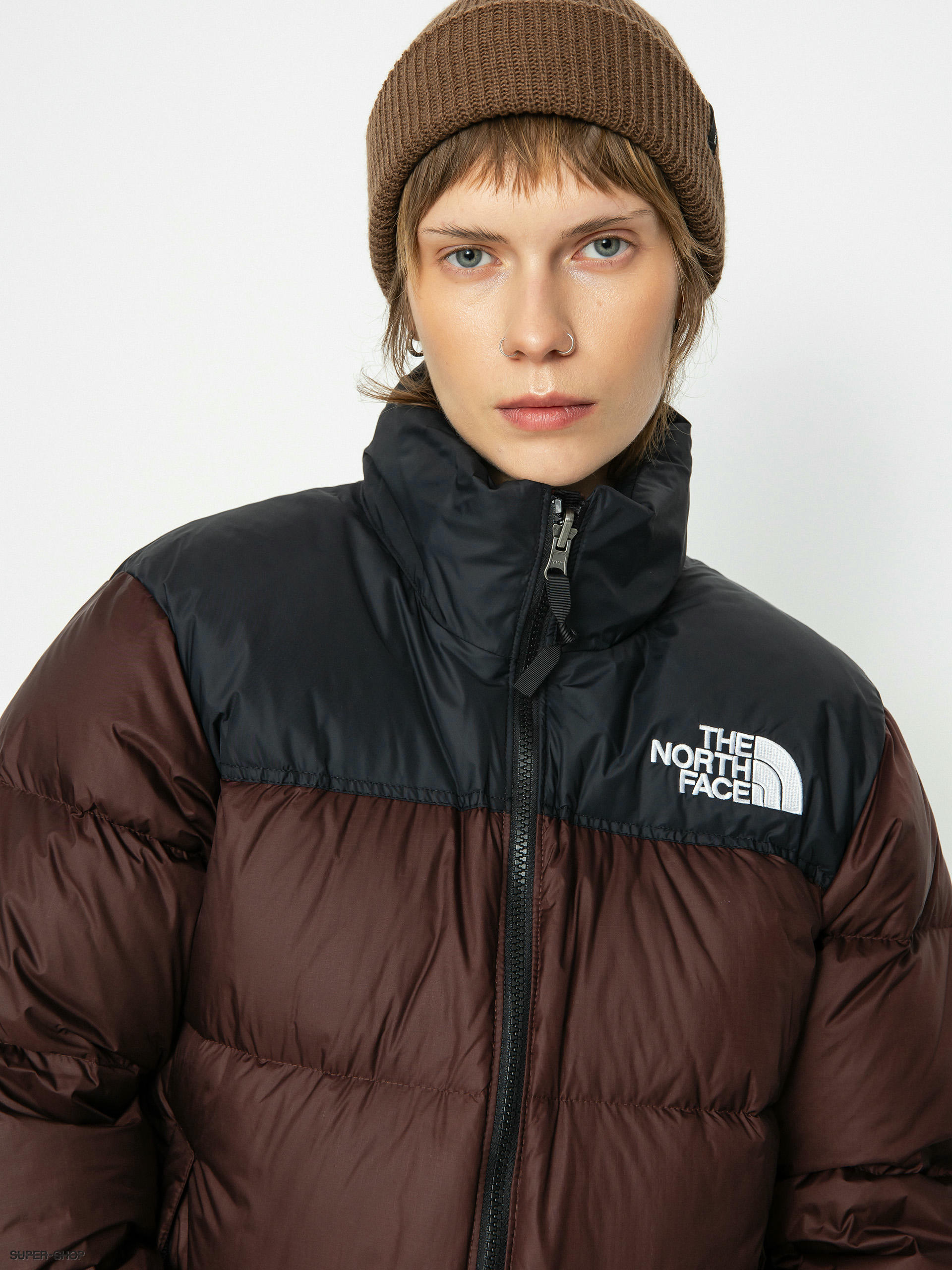 The North Face PARALTA PUFFER - Down jacket - coal brown/brown