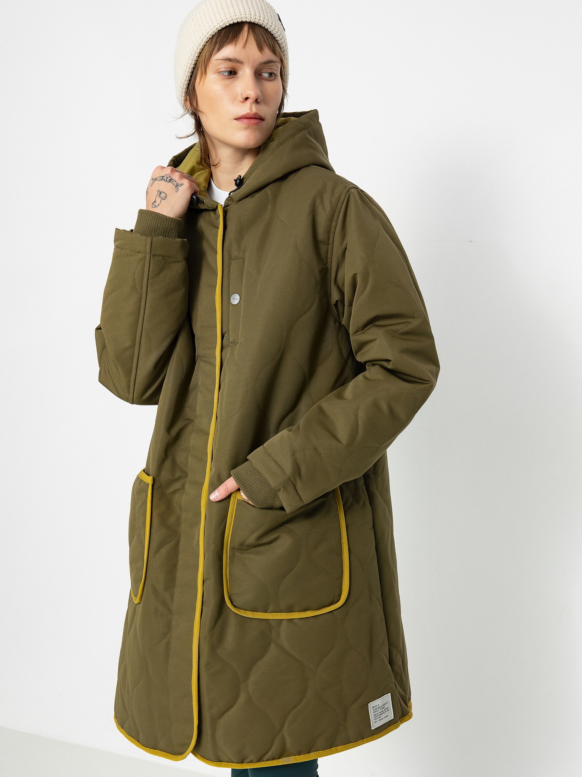 RVCA Jean Parka Jacke Wmn (dark chocolate/dark orange)