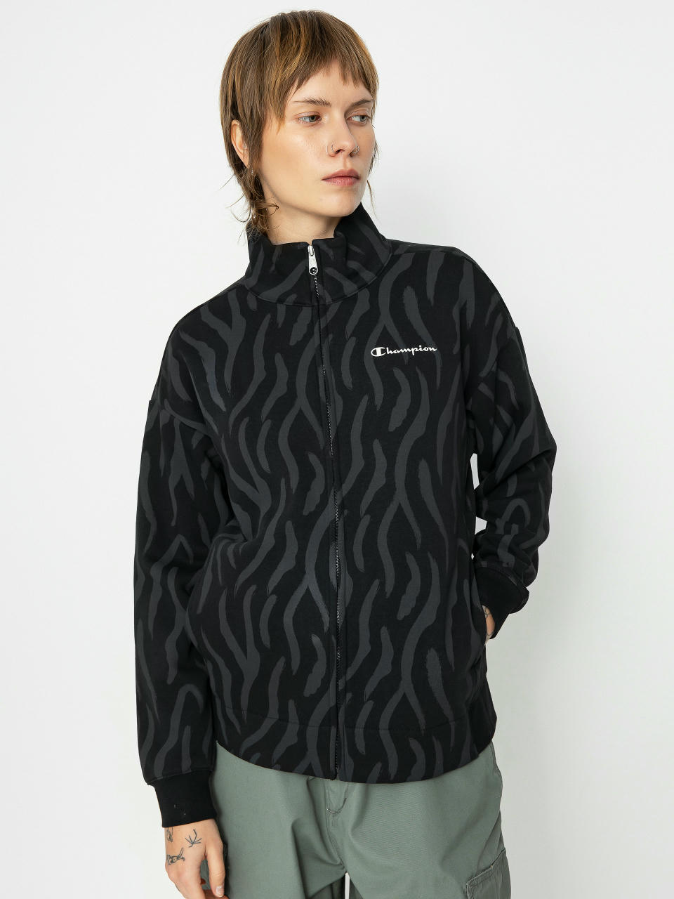 Champion Legacy Full Zip Sweatshirt 116912 Sweatshirt Wmn (nbk/allover)