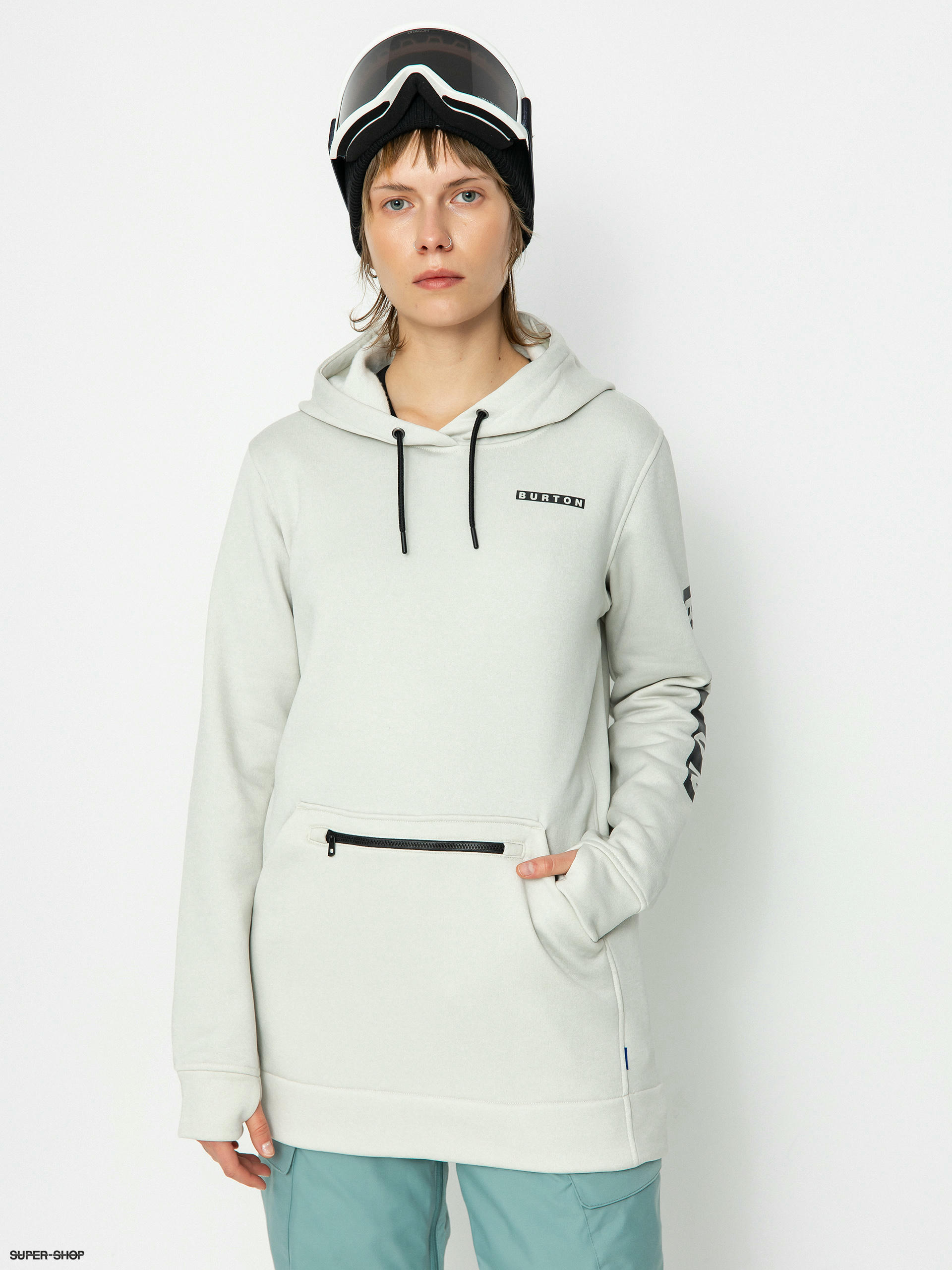 White burton hoodie sale