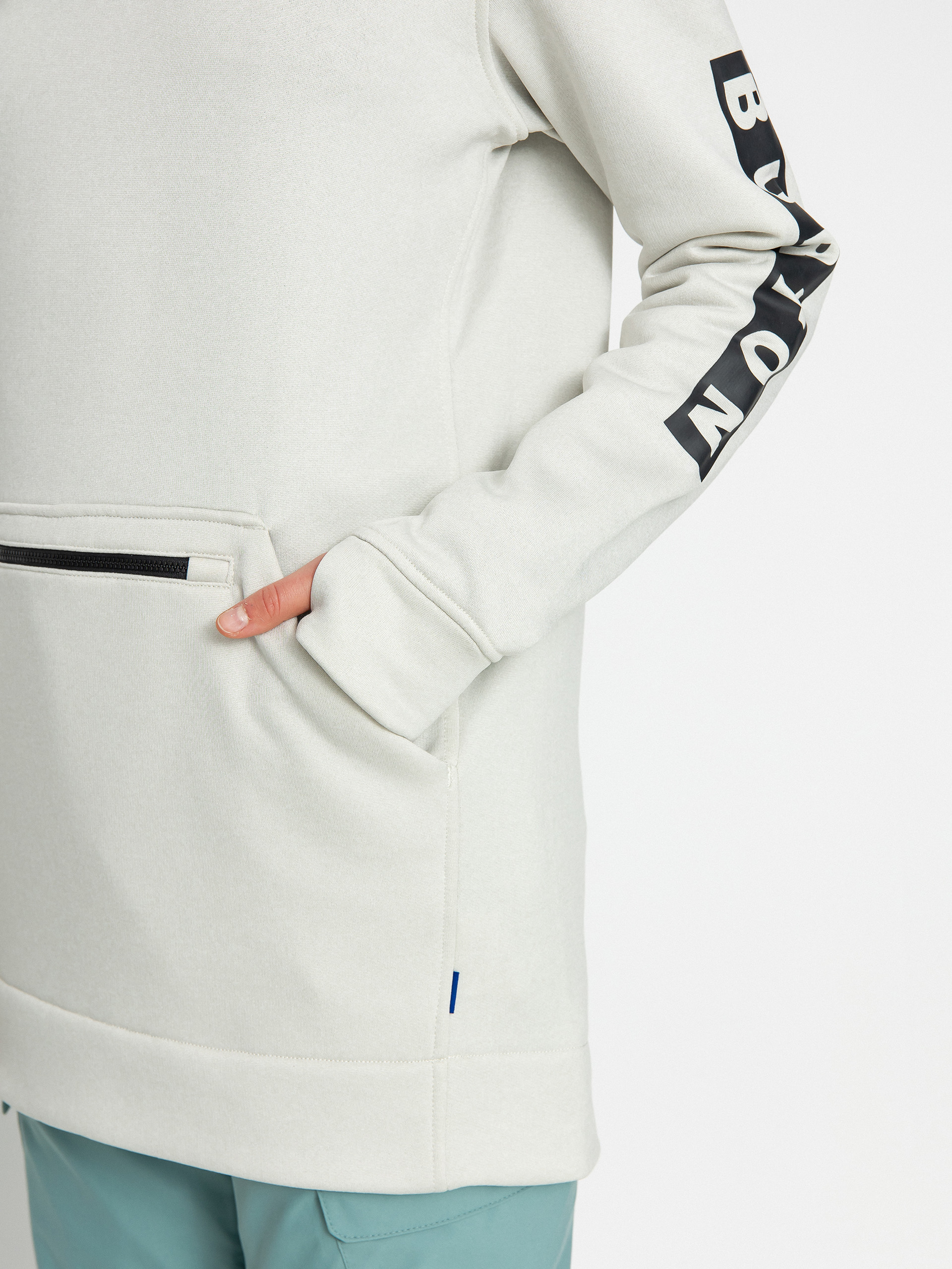 Burton Oak Long HD Hoodie Wmn (stout white heather)