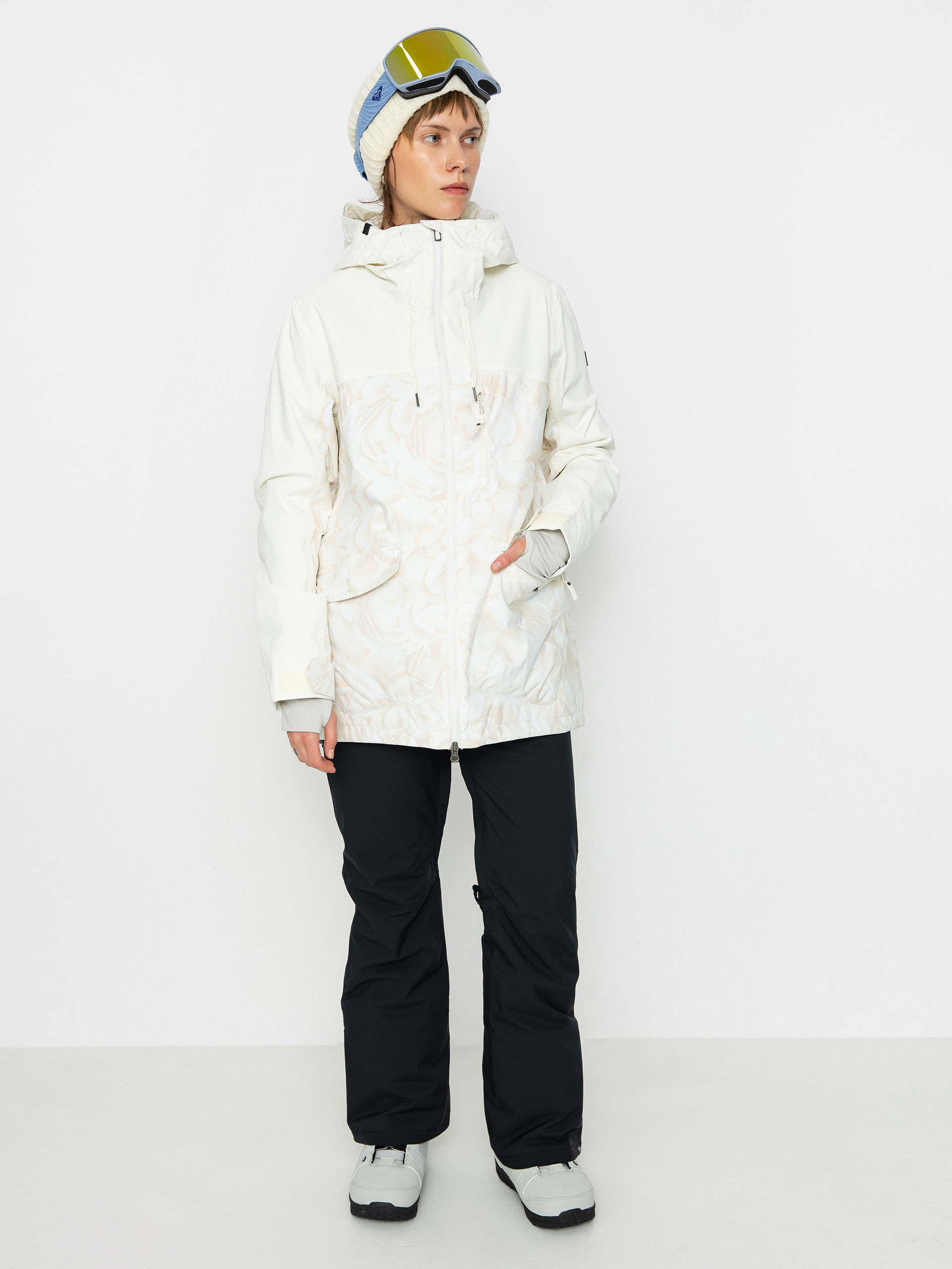 Damen Roxy Stated Snowboardjacke (egret glow)