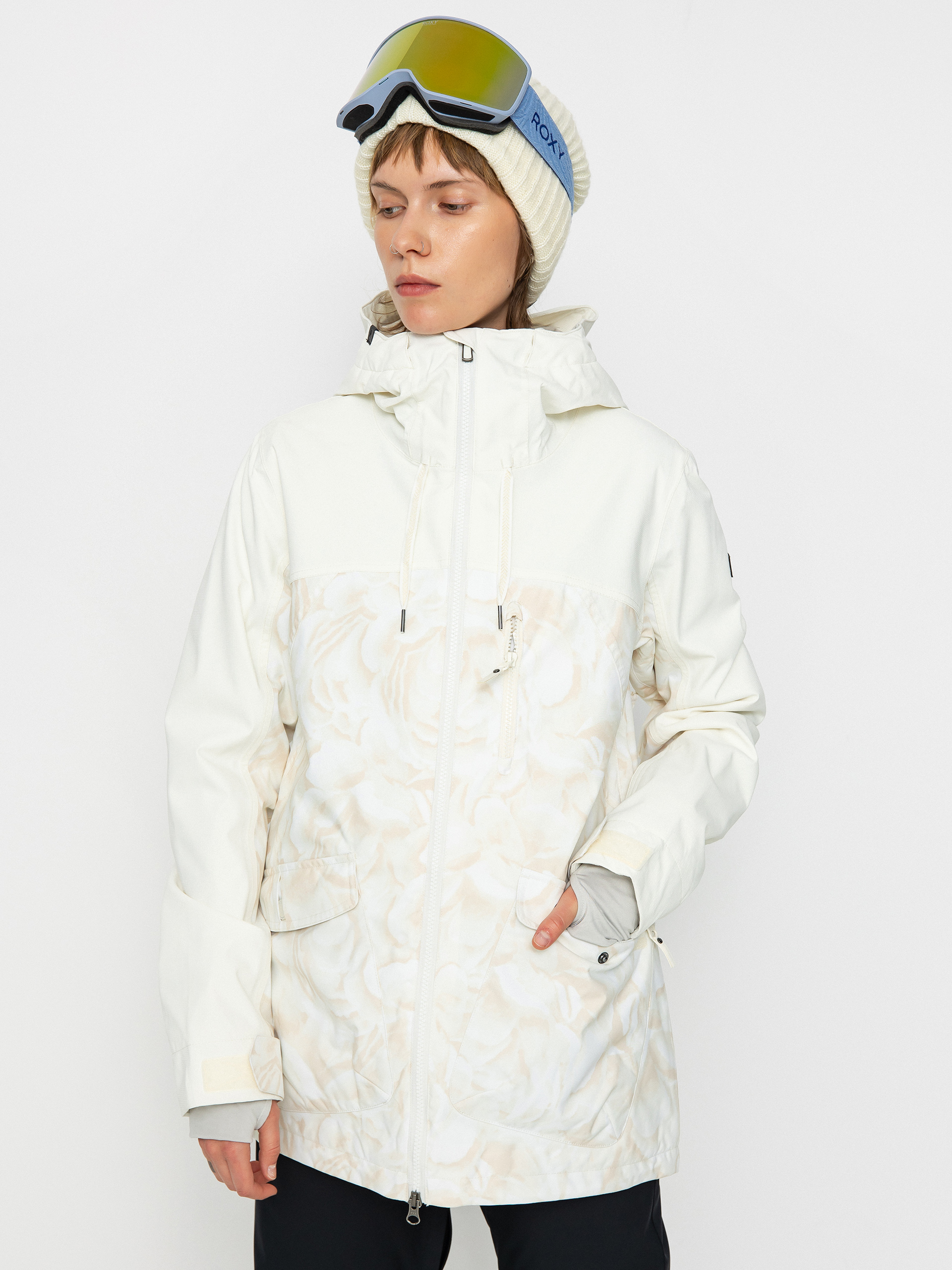 Damen Roxy Stated Snowboardjacke (egret glow)