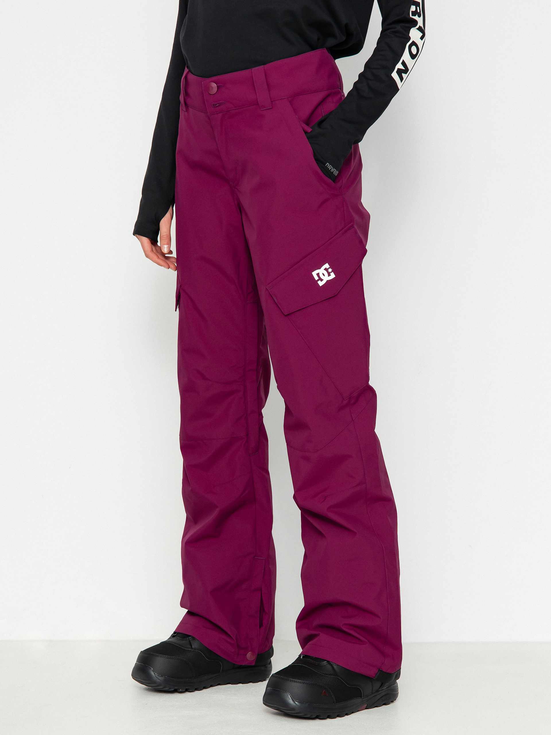 DC Nonchalant Snowboard pants Wmn red, burgundy (magenta purple)