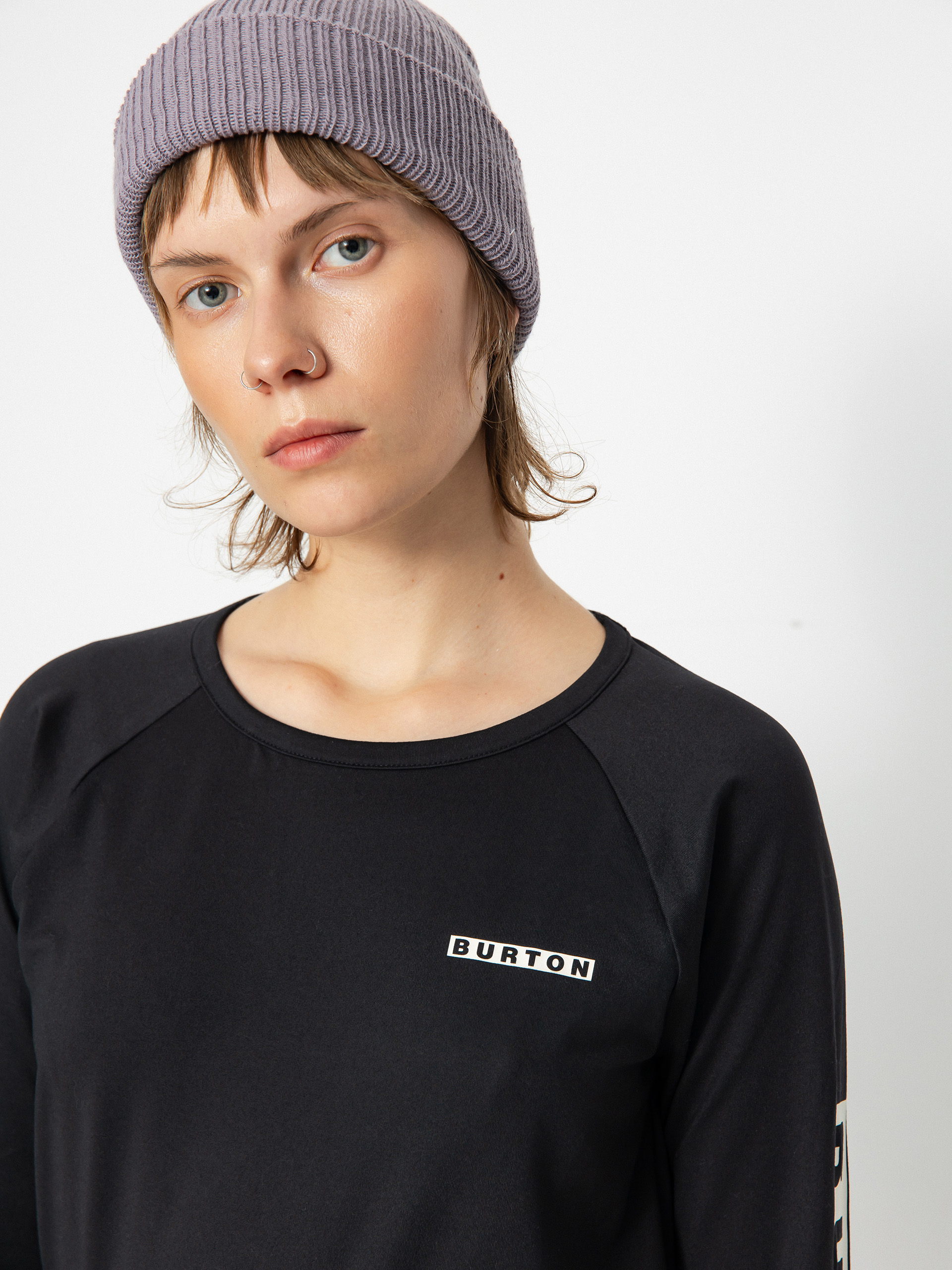 Damen Burton Roadie Base Layer Tech Longsleeve (true black)